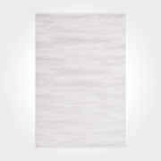 Modern Area Rug - Machine Made White Rug With 11mm Pile & Overlocked Edge