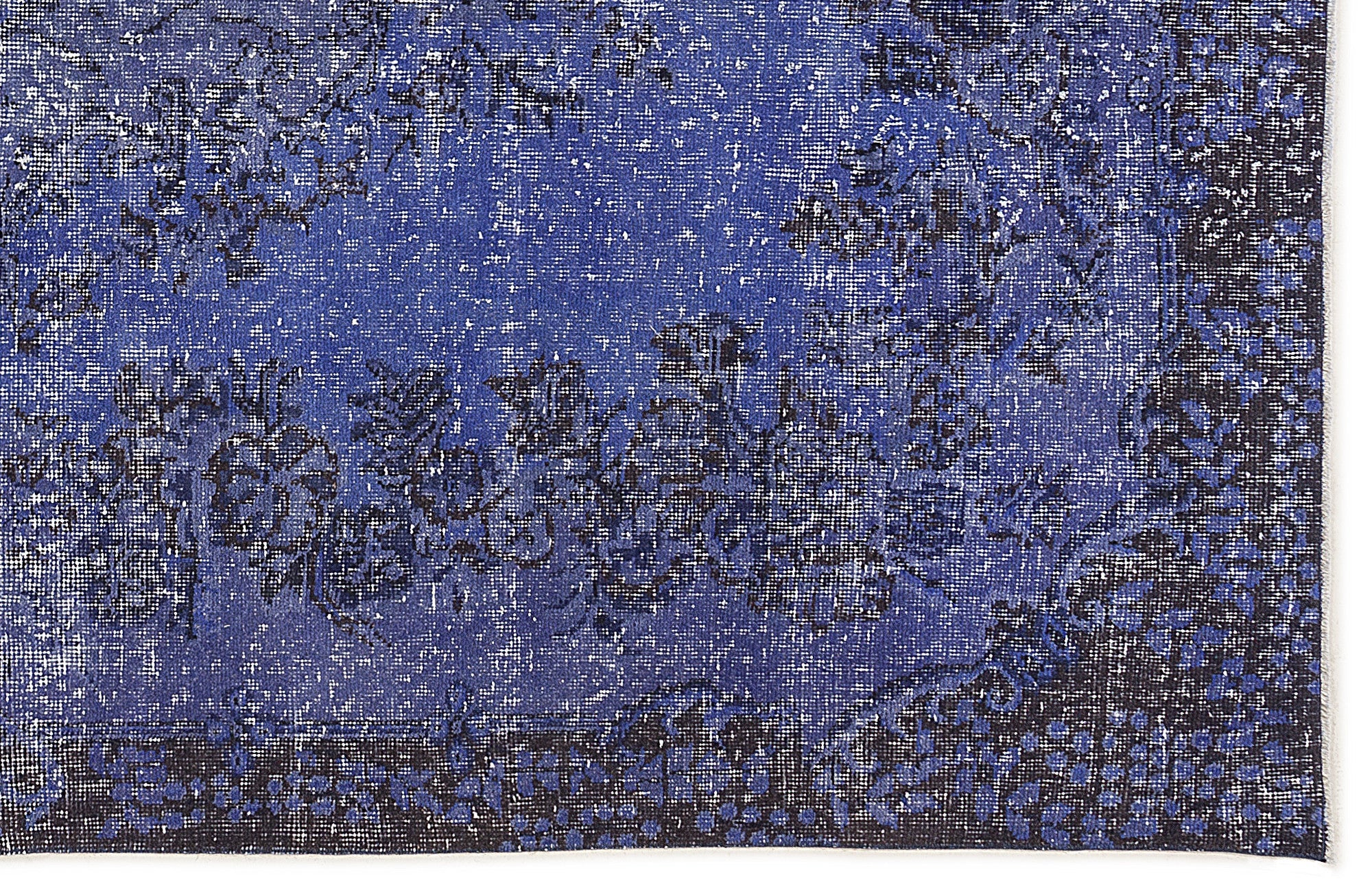 Atina Blue Vintage Wool Handmade Area Rug 5'8" x 9'5"