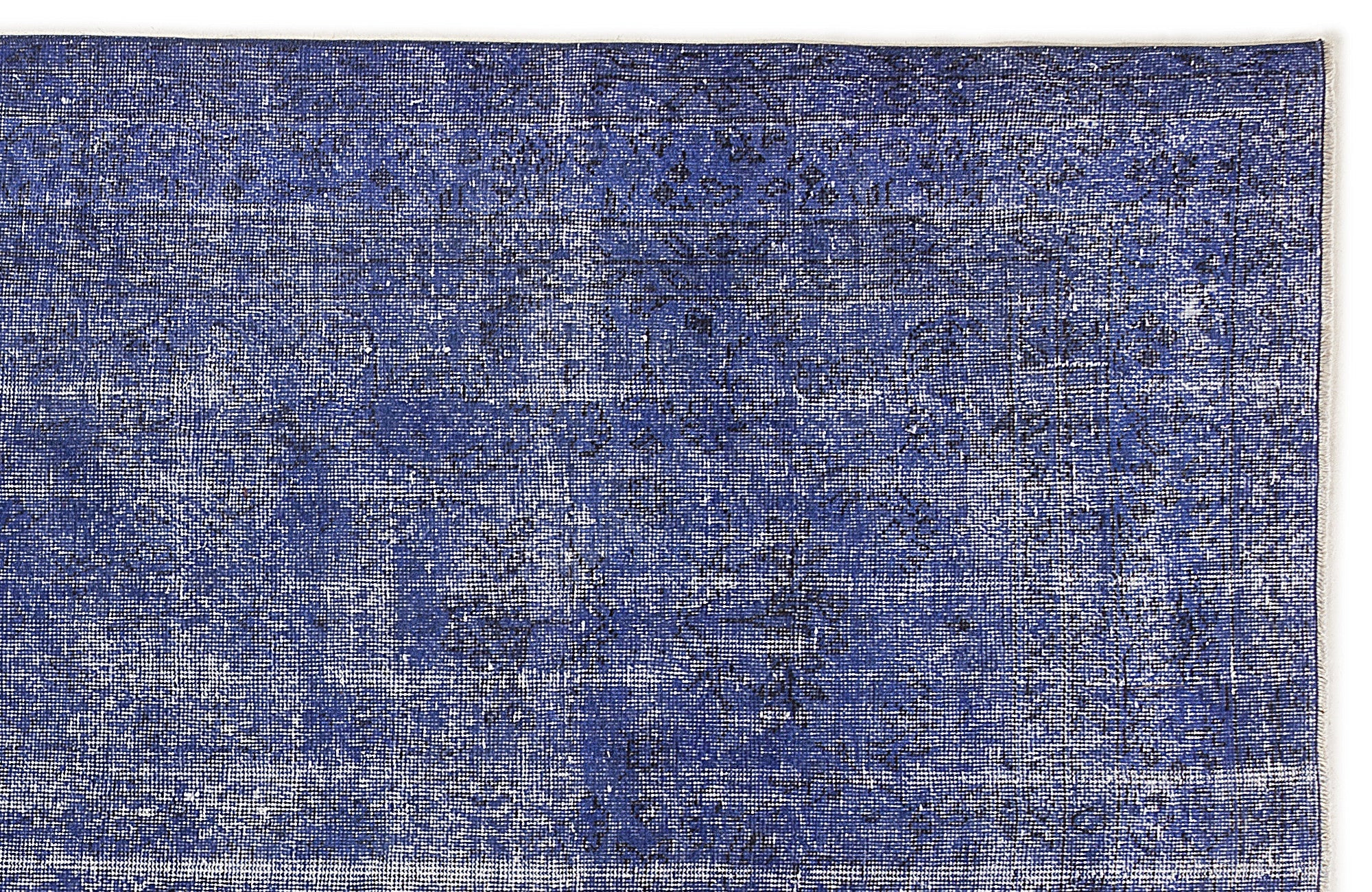 Atina Blue Vintage Wool Handmade Area Rug 6'1" x 10'0"