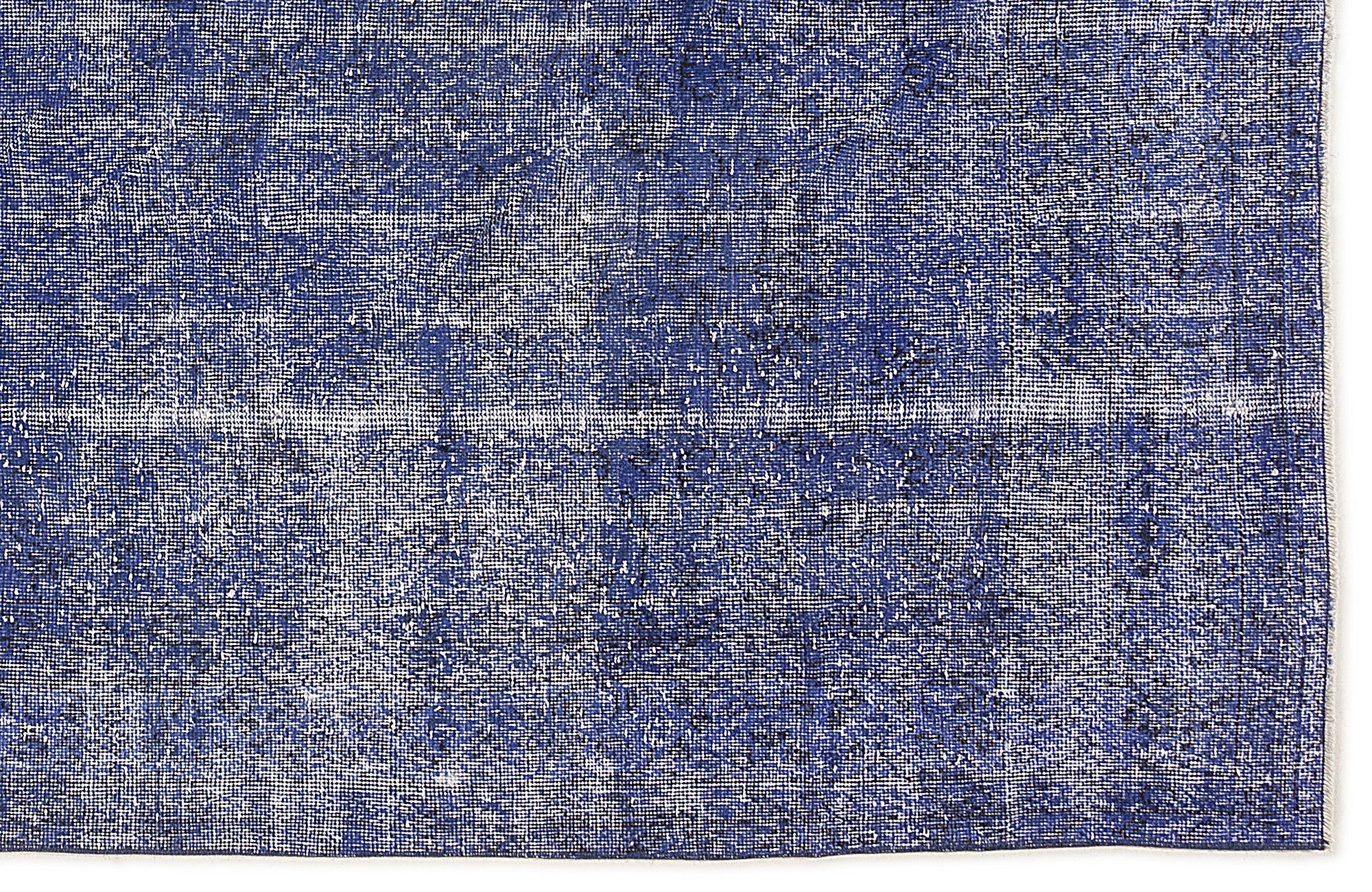 Atina Blue Vintage Wool Handmade Area Rug 6'1" x 10'0"