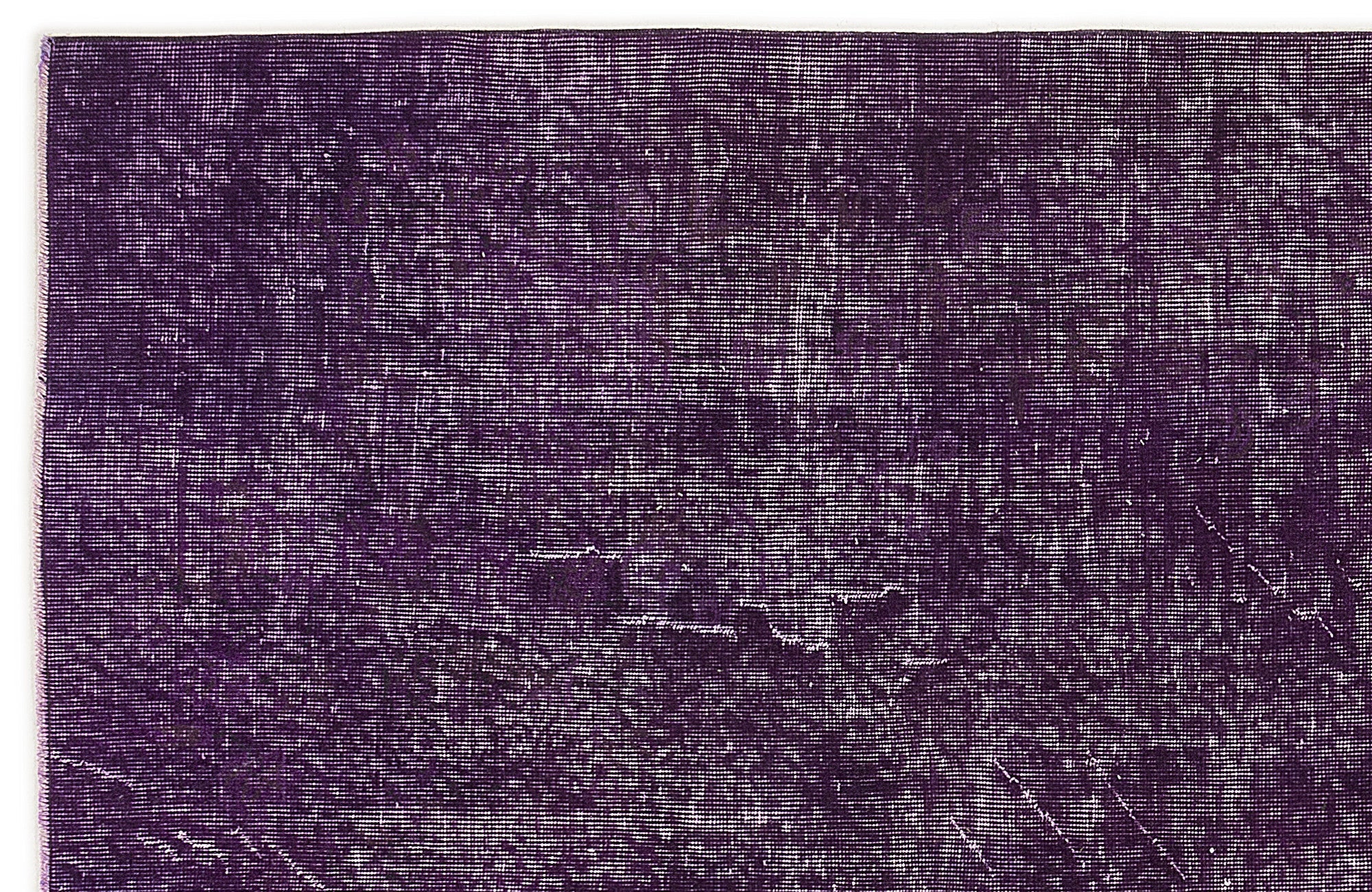 Atina Purple Vintage Wool Handmade Area Rug 5'5" x 9'3"