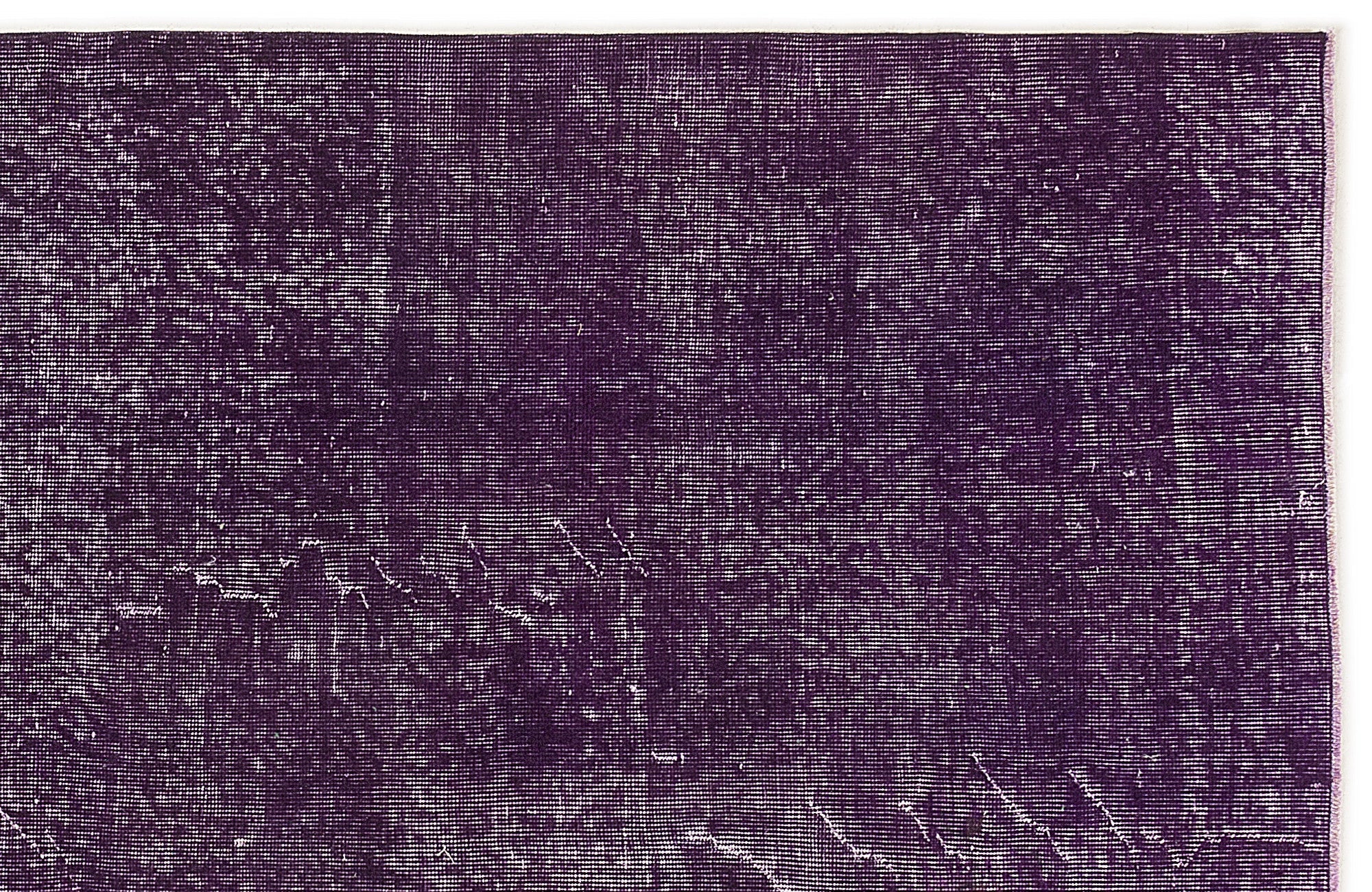 Atina Purple Vintage Wool Handmade Area Rug 5'5" x 9'3"