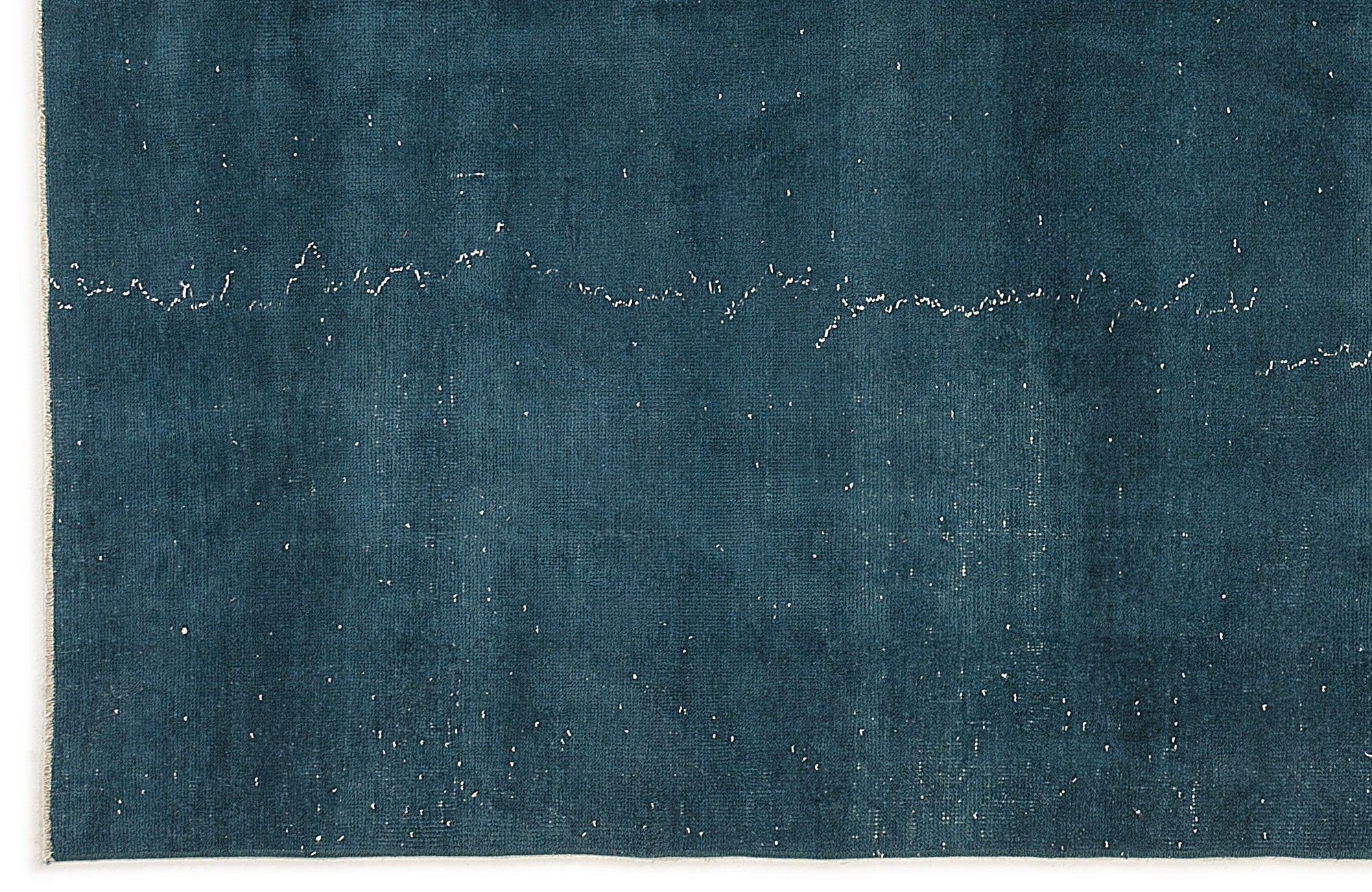 Atina Turquoise Vintage Wool Handmade Area Rug 5'6" x 8'4"