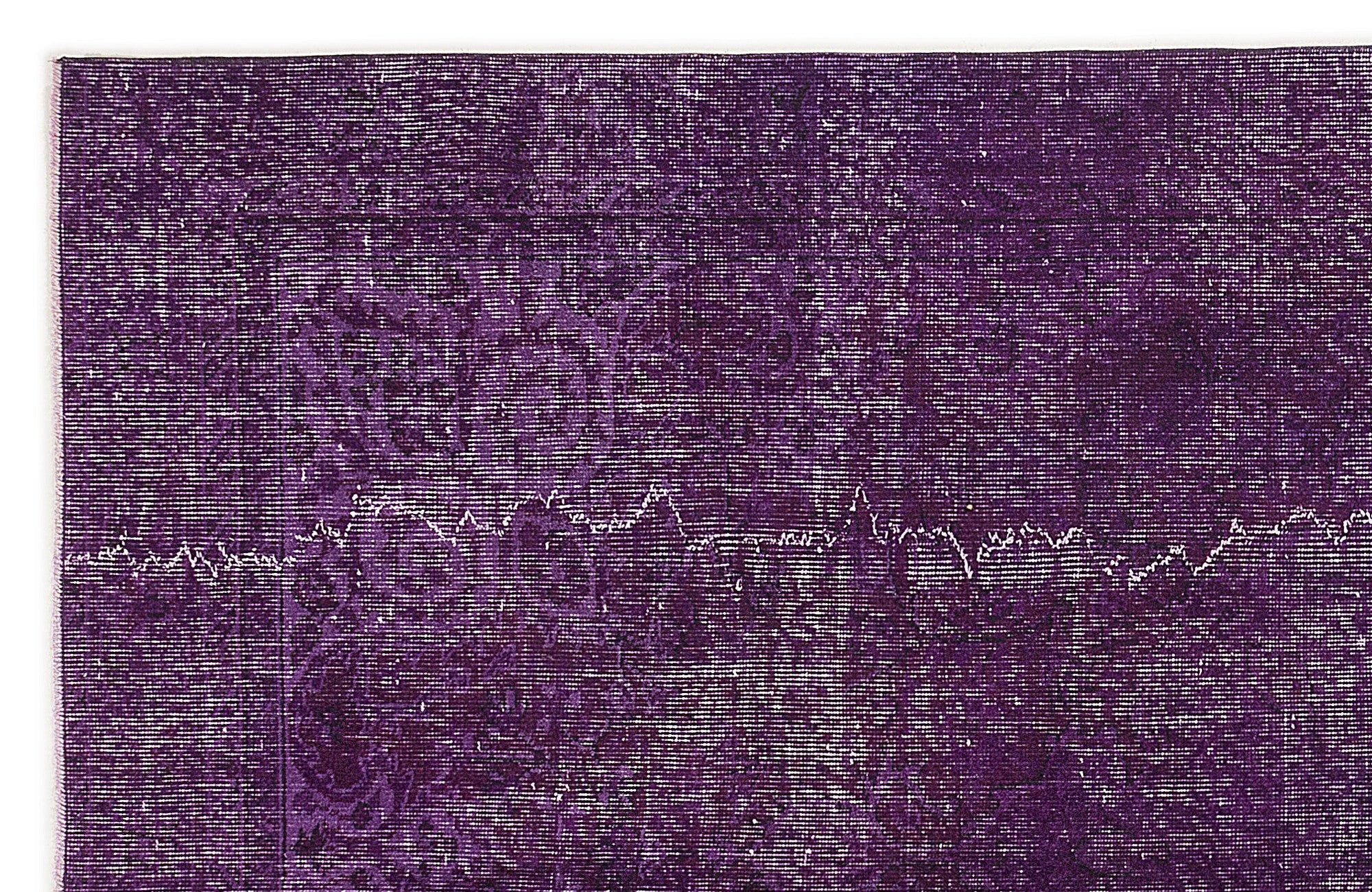 Atina Purple Vintage Wool Handmade Area Rug 5'9" x 9'1"