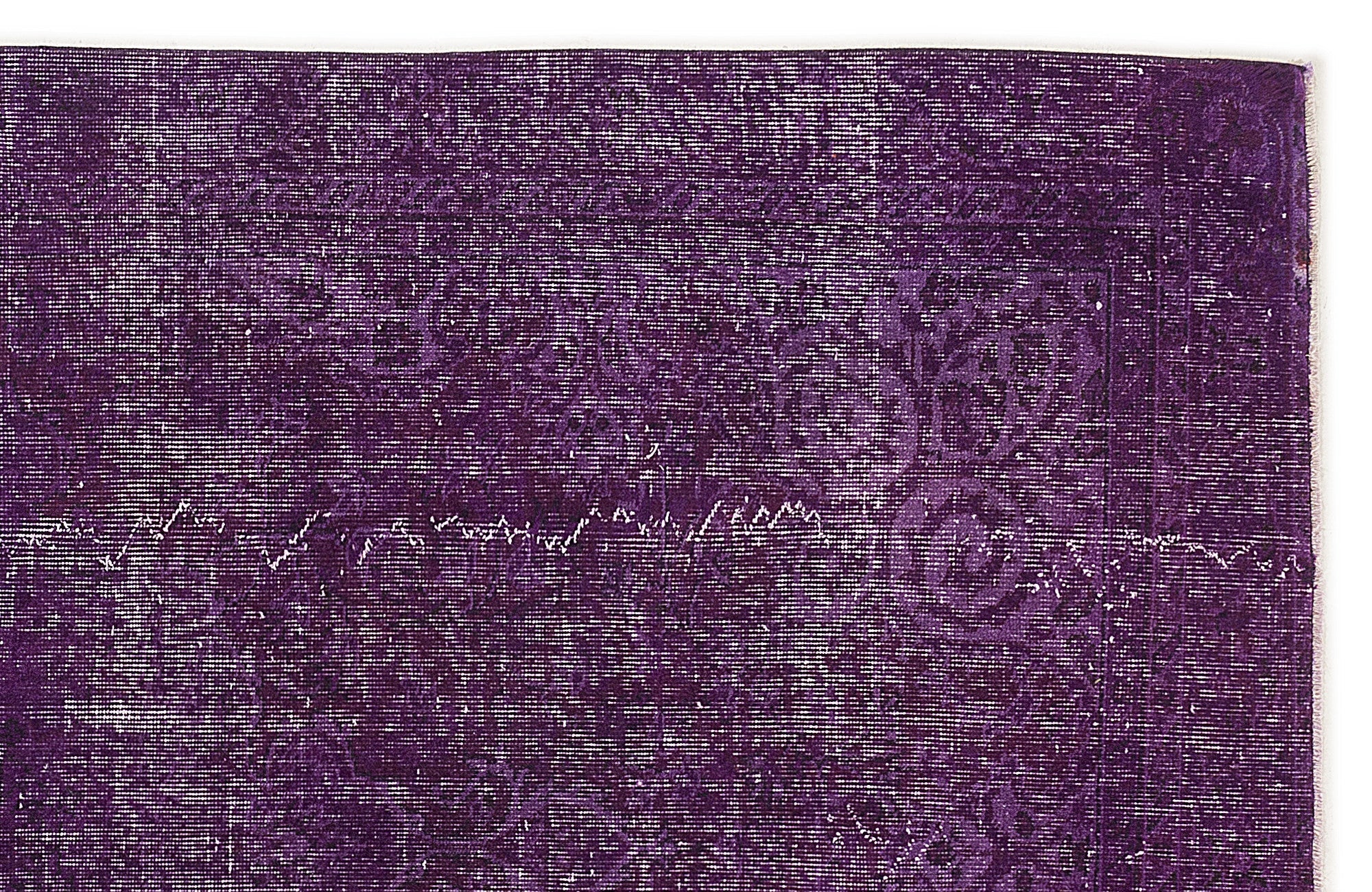 Atina Purple Vintage Wool Handmade Area Rug 5'9" x 9'1"