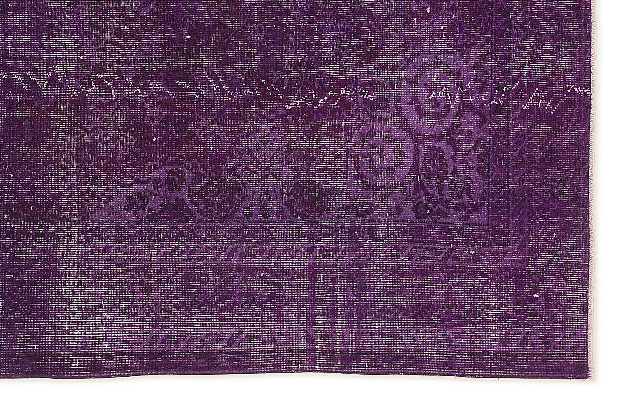 Atina Purple Vintage Wool Handmade Area Rug 5'9" x 9'1"