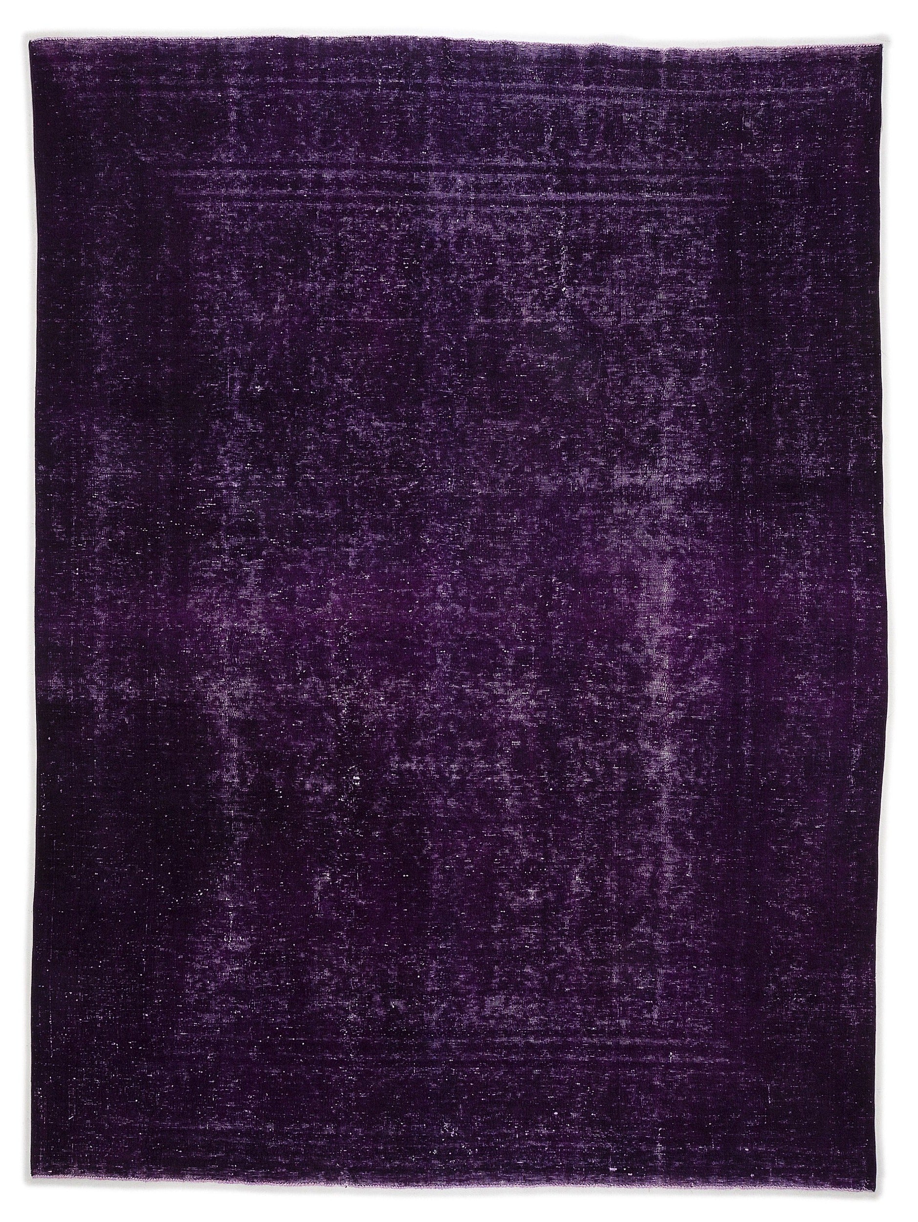 Epir Purple Vintage Wool Handmade Area Rug 9'0" x 12'6"