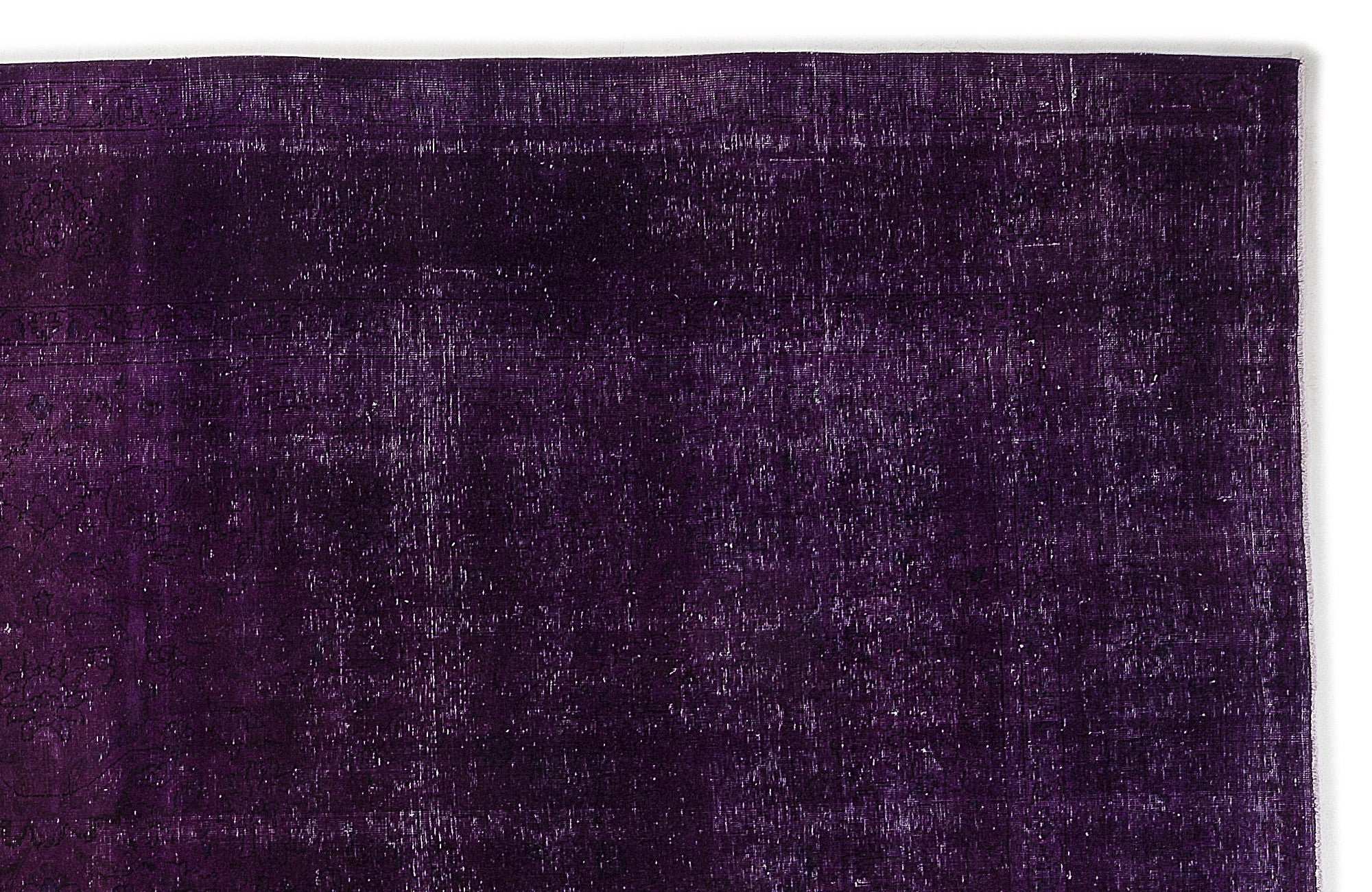 Epir Purple Vintage Wool Handmade Area Rug 9'4" x 12'11"