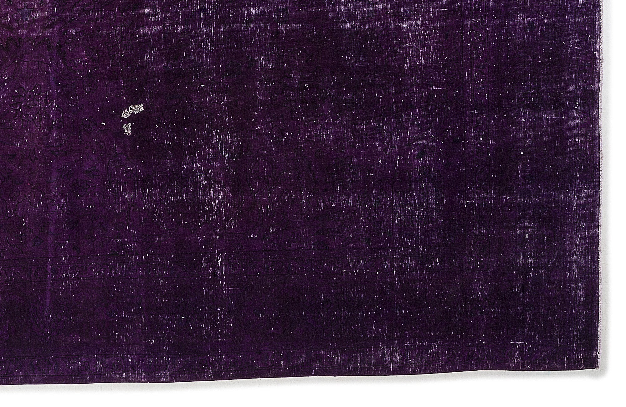 Epir Purple Vintage Wool Handmade Area Rug 9'4" x 12'11"