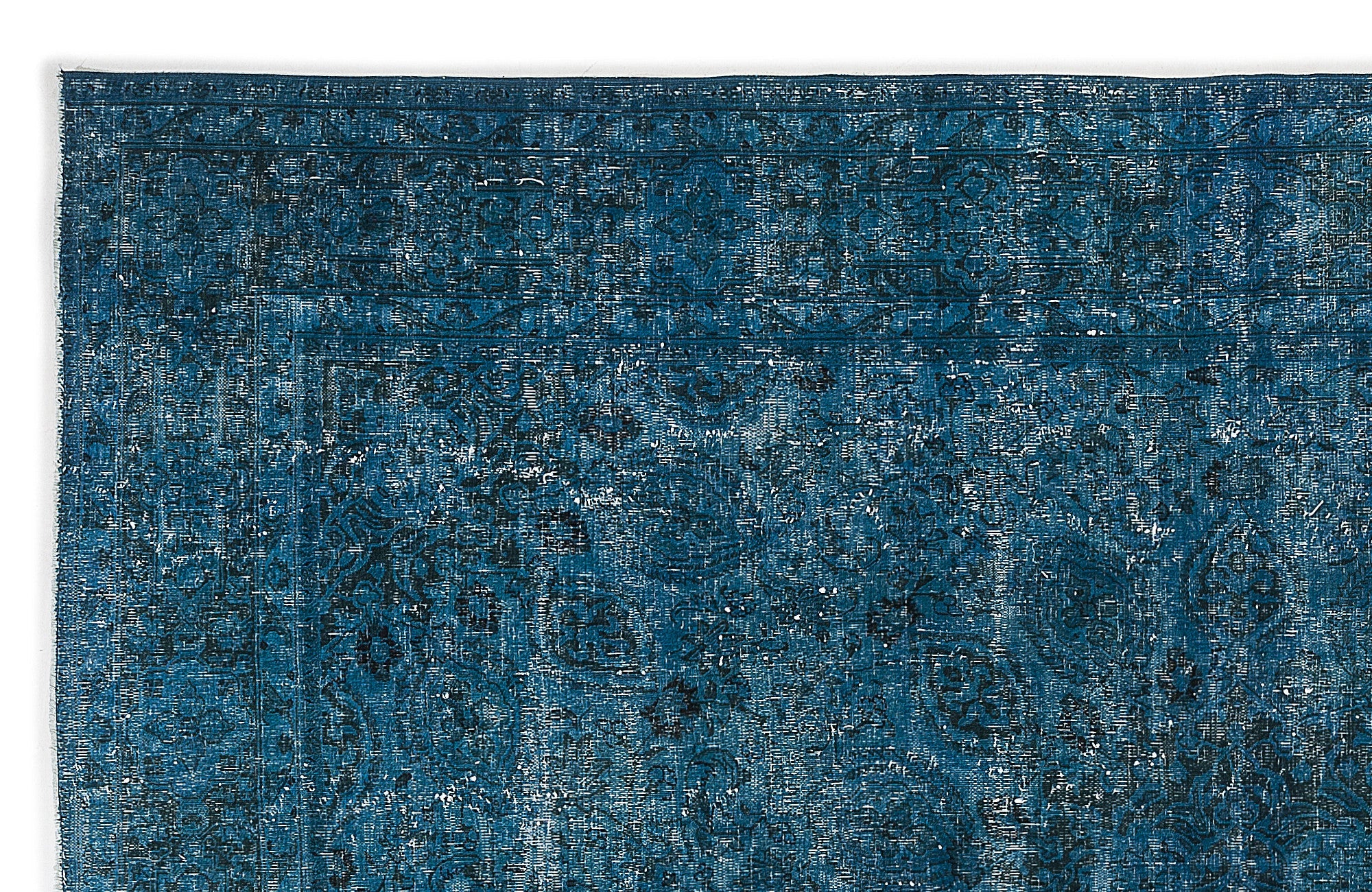 Epir Turquoise Vintage Wool Handmade Area Rug 9'6" x 12'3"