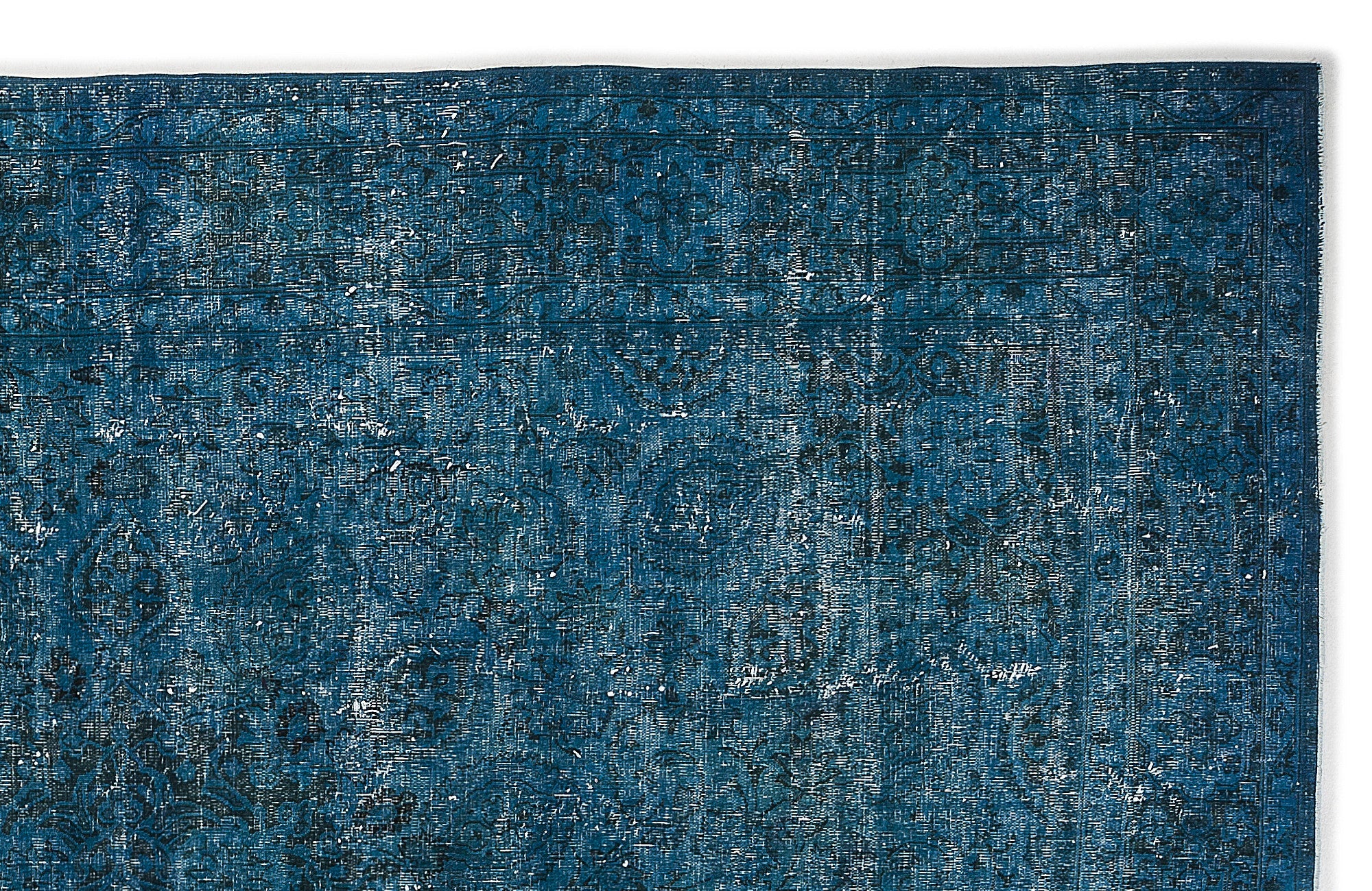 Epir Turquoise Vintage Wool Handmade Area Rug 9'6" x 12'3"