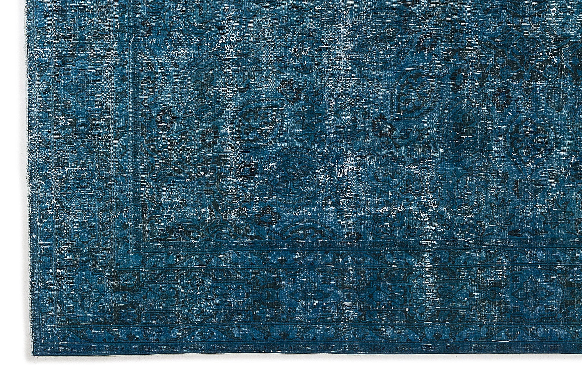 Epir Turquoise Vintage Wool Handmade Area Rug 9'6" x 12'3"