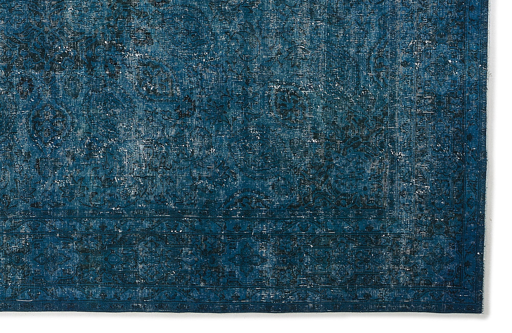 Epir Turquoise Vintage Wool Handmade Area Rug 9'6" x 12'3"