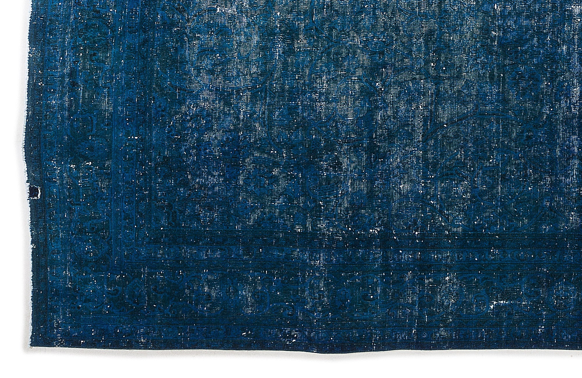 Epir Turquoise Vintage Wool Handmade Area Rug 9'3" x 13'1"