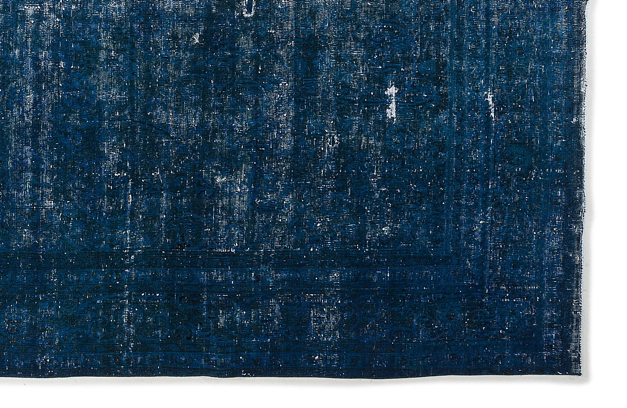 Epir Turquoise Vintage Wool Handmade Area Rug 9'3" x 13'1"