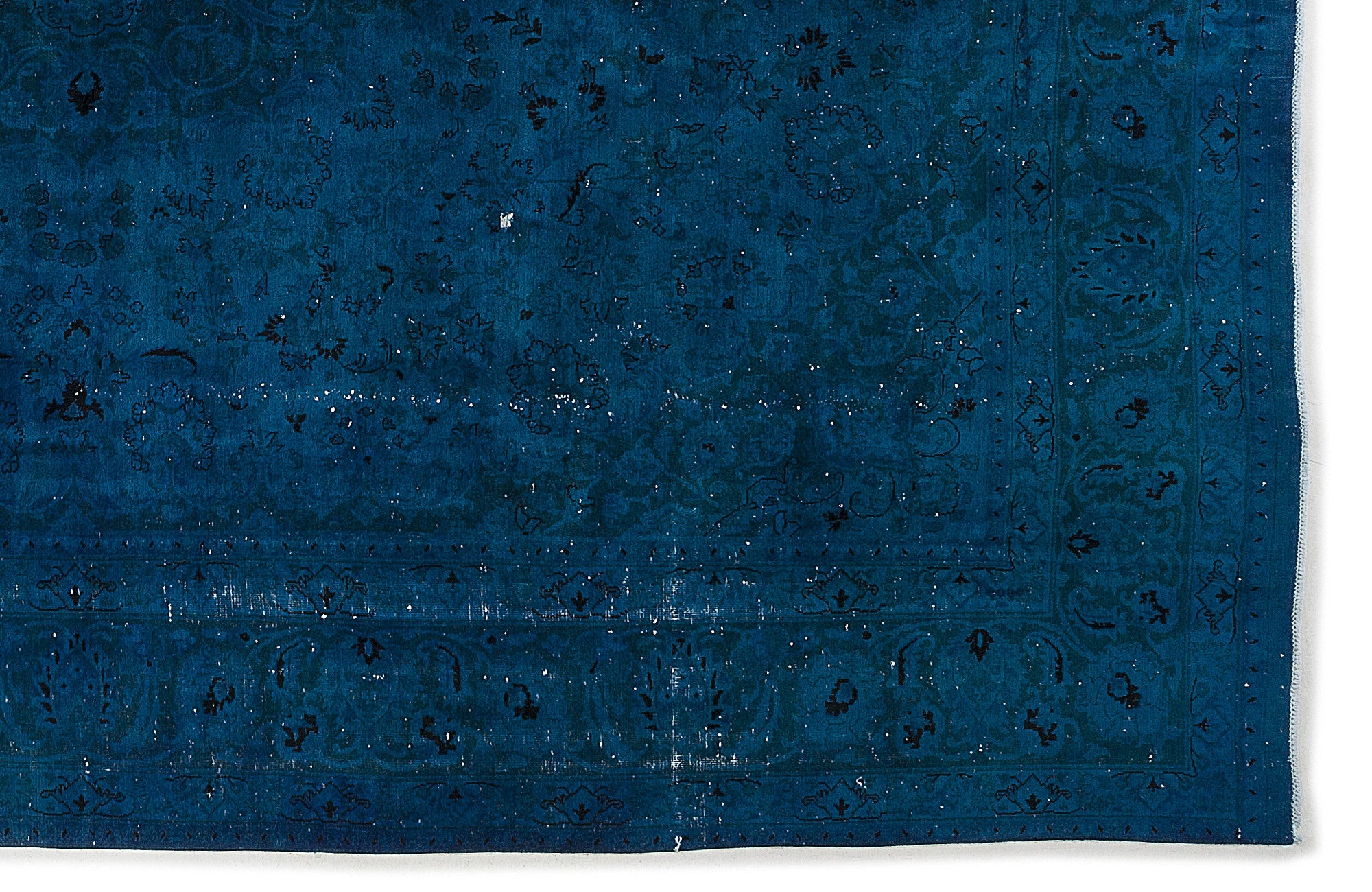 Epir Turquoise Vintage Wool Handmade Area Rug 9'3" x 12'6"
