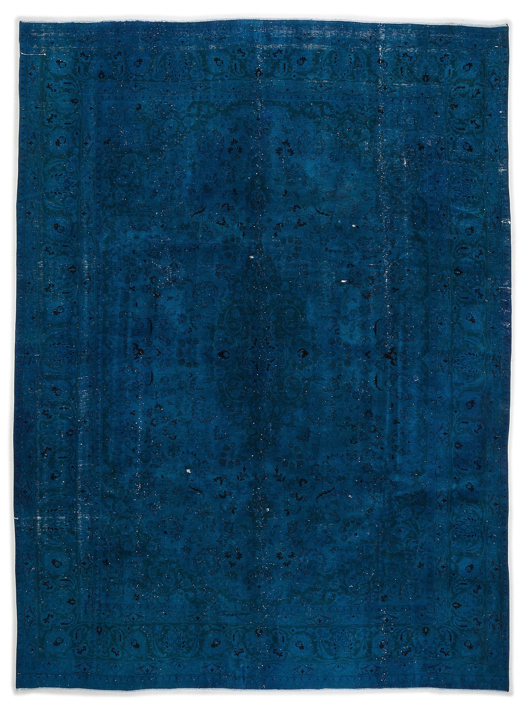 Epir Turquoise Vintage Wool Handmade Area Rug 9'3" x 12'6"