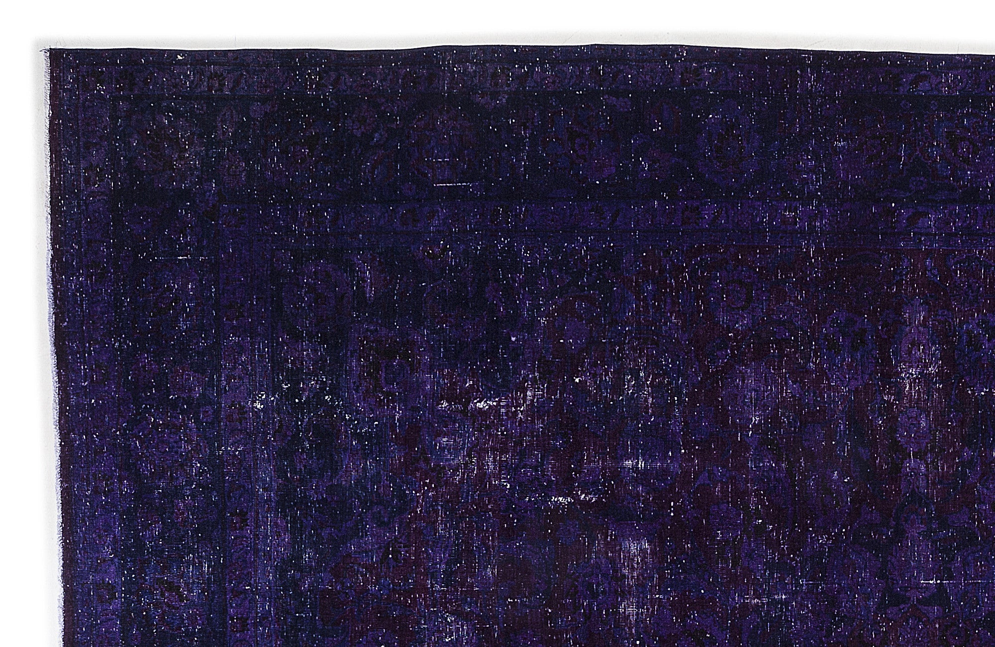 Epir Purple Vintage Wool Handmade Area Rug 9'7" x 12'6"