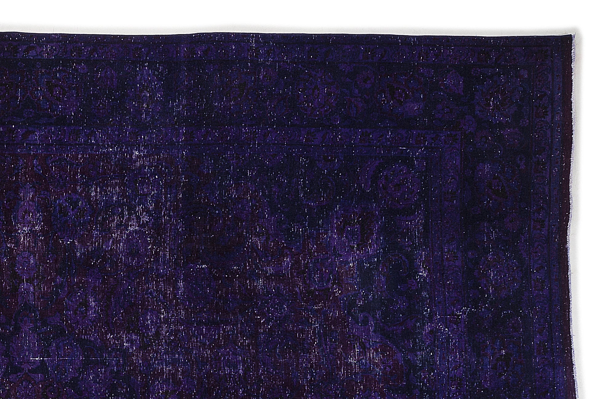 Epir Purple Vintage Wool Handmade Area Rug 9'7" x 12'6"