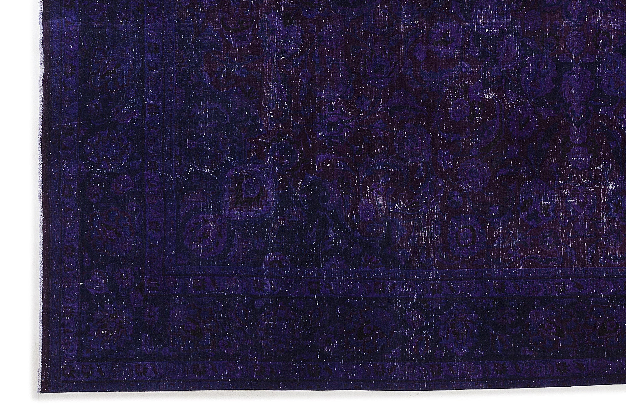 Epir Purple Vintage Wool Handmade Area Rug 9'7" x 12'6"