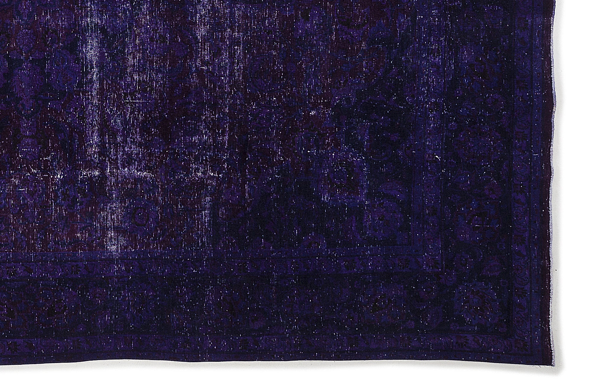 Epir Purple Vintage Wool Handmade Area Rug 9'7" x 12'6"