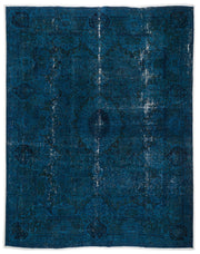 Epir Turquoise Vintage Wool Handmade Area Rug 9'6" x 11'11"