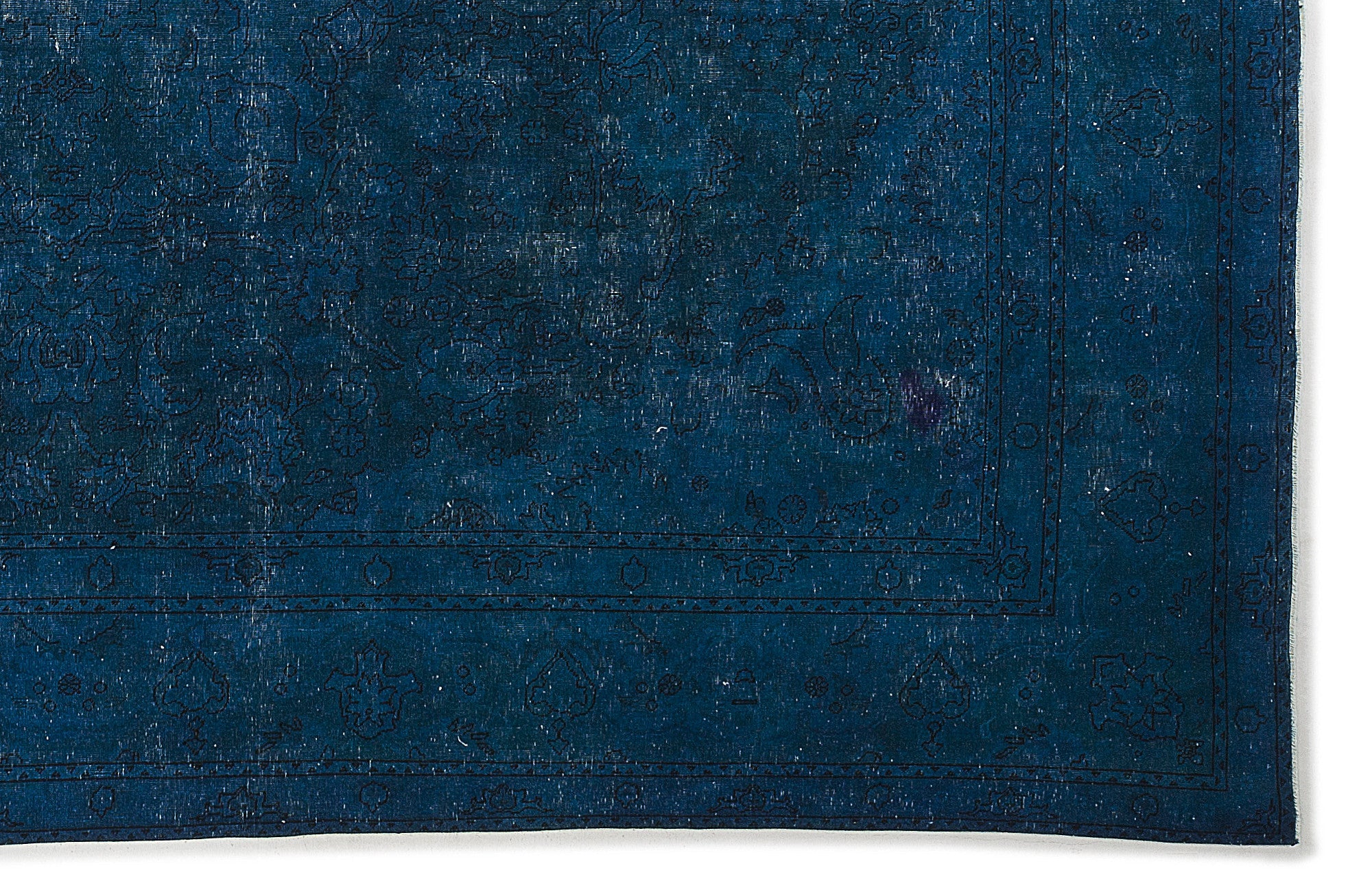 Epir Turquoise Vintage Wool Handmade Area Rug 9'7" x 12'9"