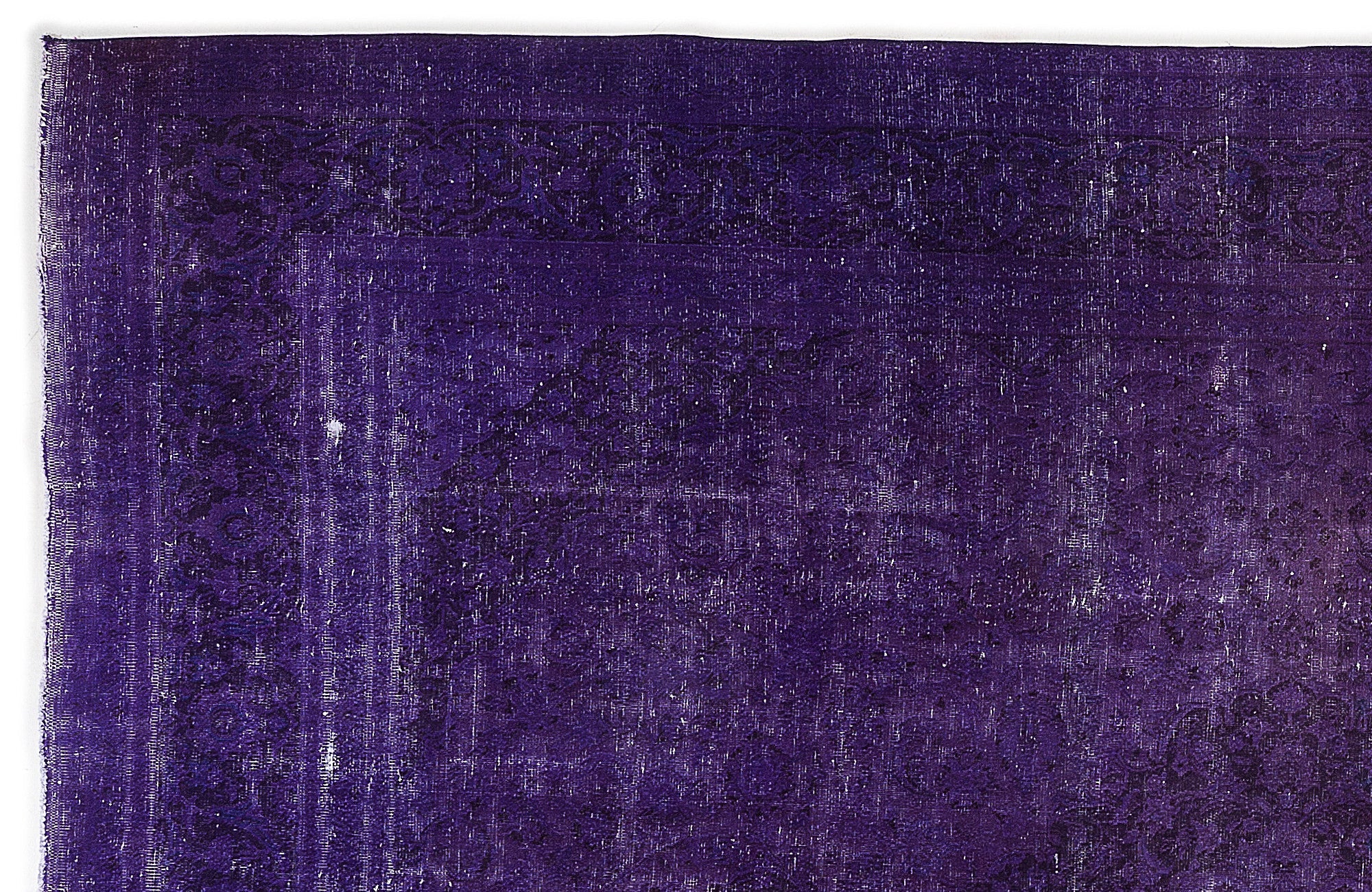 Epir Purple Vintage Wool Handmade Area Rug 9'8" x 12'10"