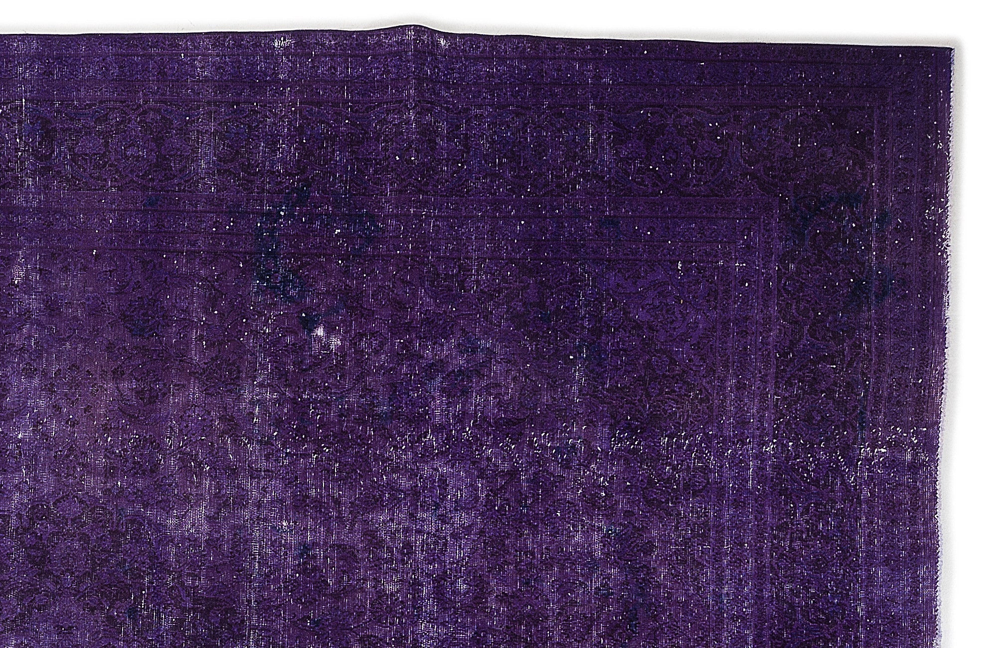 Epir Purple Vintage Wool Handmade Area Rug 9'8" x 12'10"