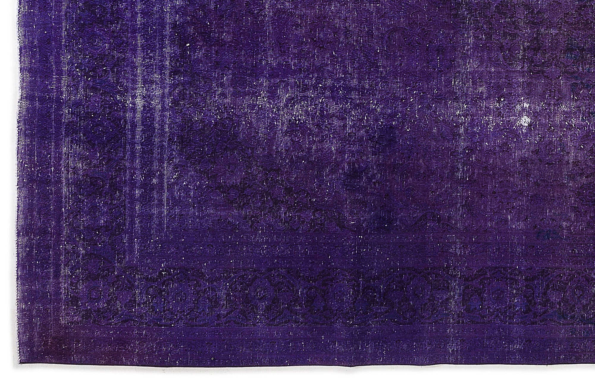 Epir Purple Vintage Wool Handmade Area Rug 9'8" x 12'10"