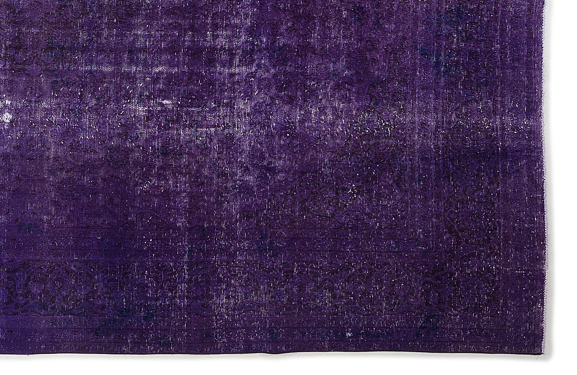 Epir Purple Vintage Wool Handmade Area Rug 9'8" x 12'10"