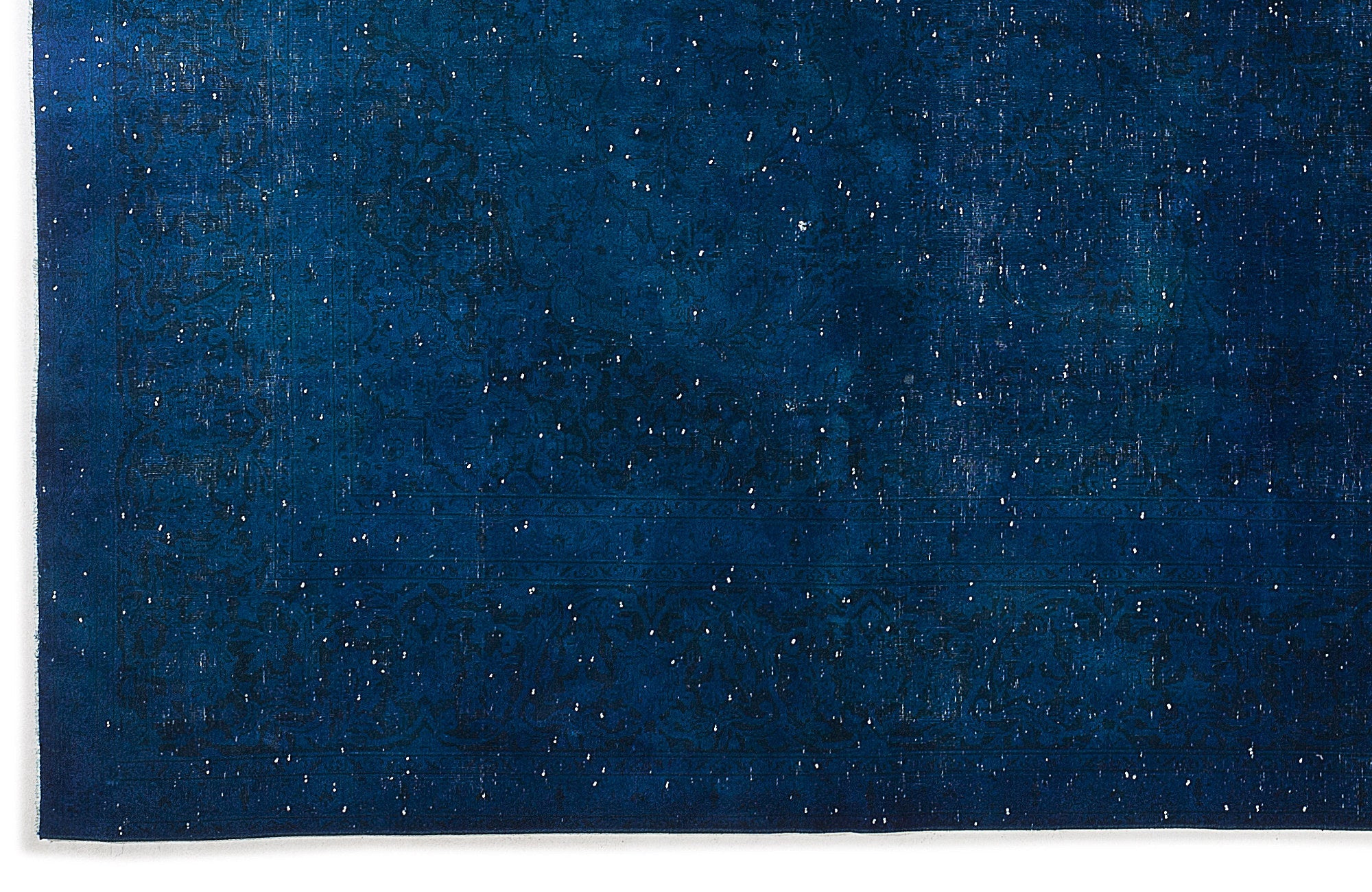 Epir Blue Vintage Wool Handmade Area Rug 9'6" x 13'7"