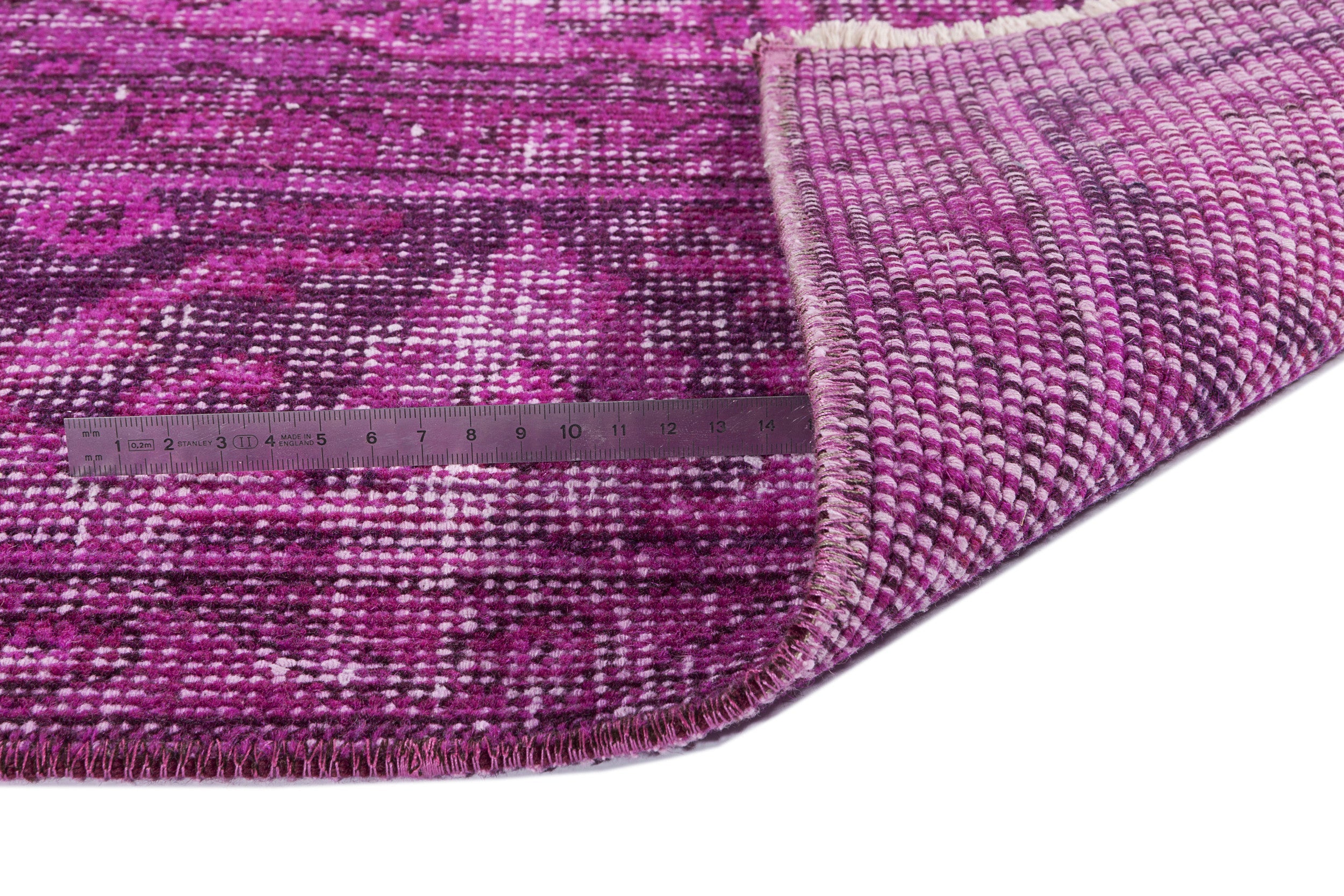 Atina Pink Vintage Wool Handmade Area Rug 6'3" x 10'6"