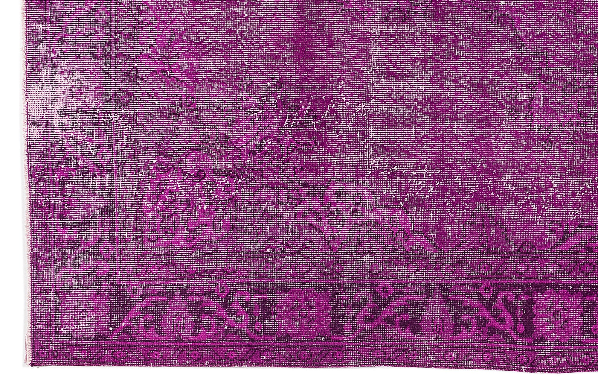 Atina Pink Vintage Wool Handmade Area Rug 6'3" x 10'6"