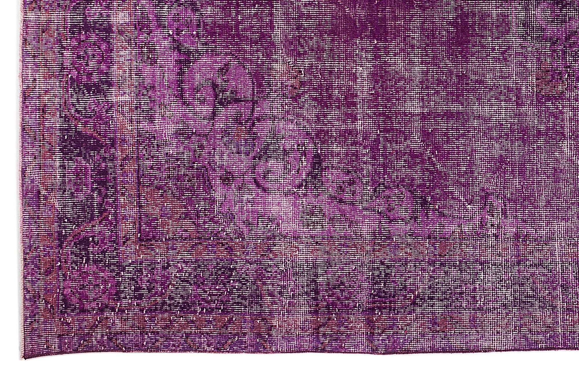 Atina Pink Vintage Wool Handmade Area Rug 6'7" x 10'11"