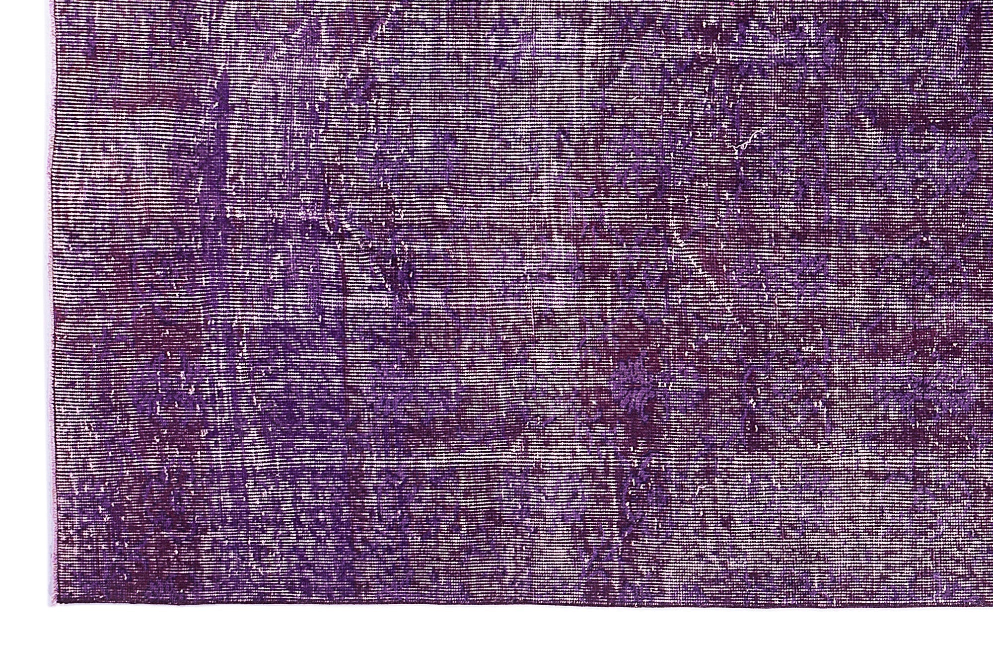 Atina Purple Vintage Wool Handmade Area Rug 7'3" x 10'7"
