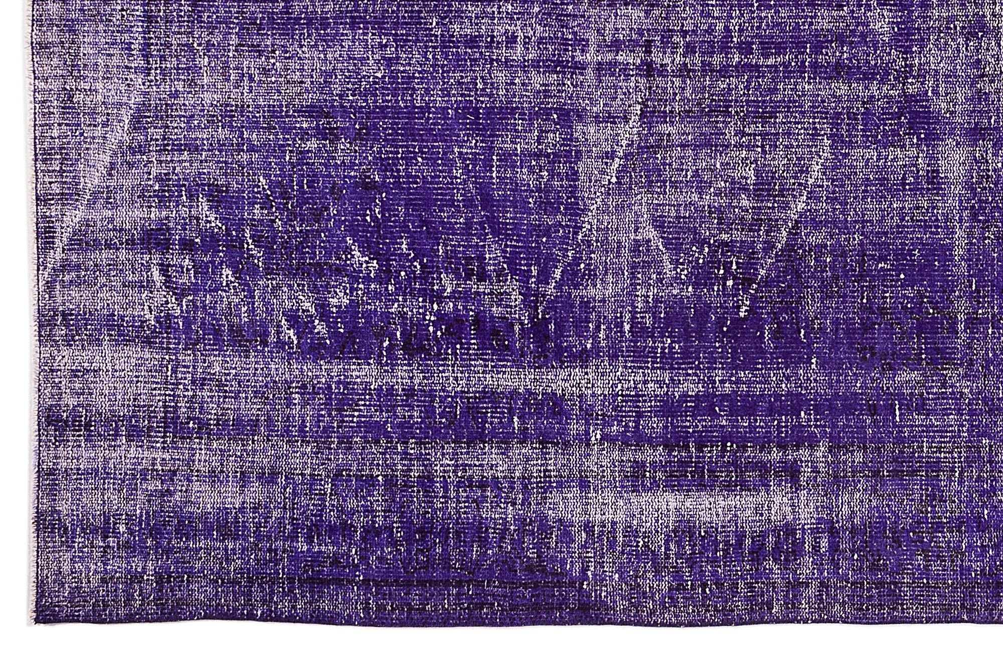 Atina Purple Vintage Wool Handmade Area Rug 5'10" x 9'11"