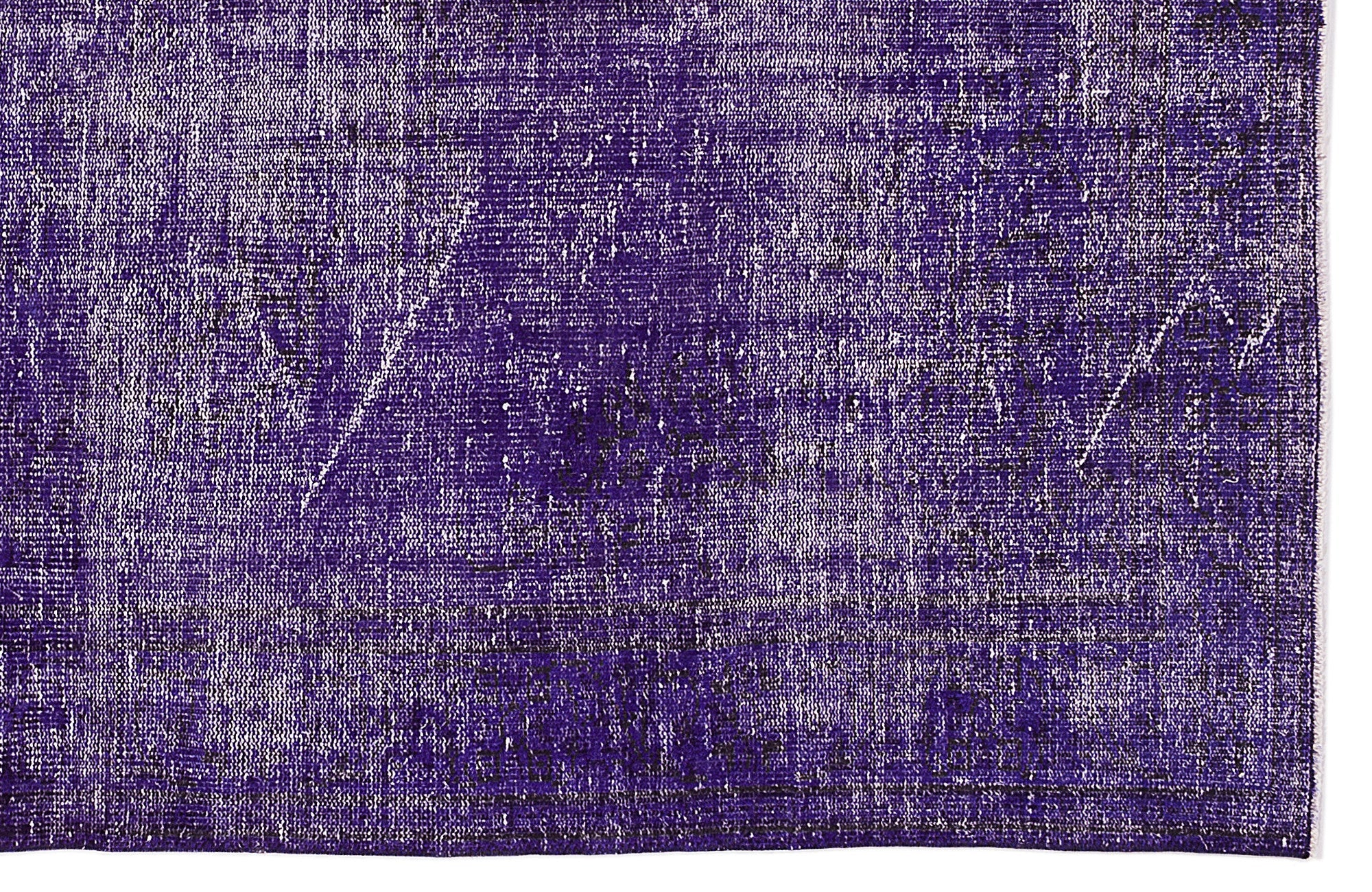 Atina Purple Vintage Wool Handmade Area Rug 5'10" x 9'11"