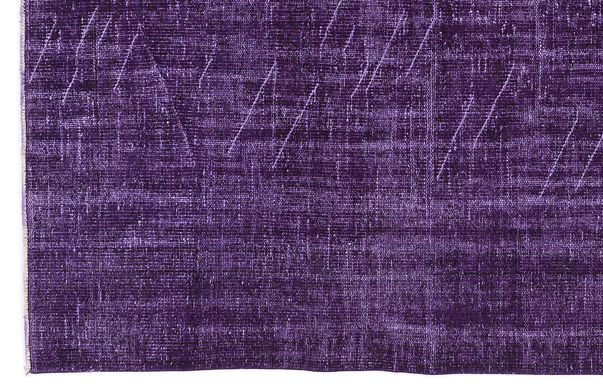 Atina Purple Vintage Wool Handmade Area Rug 6'4" x 10'2"