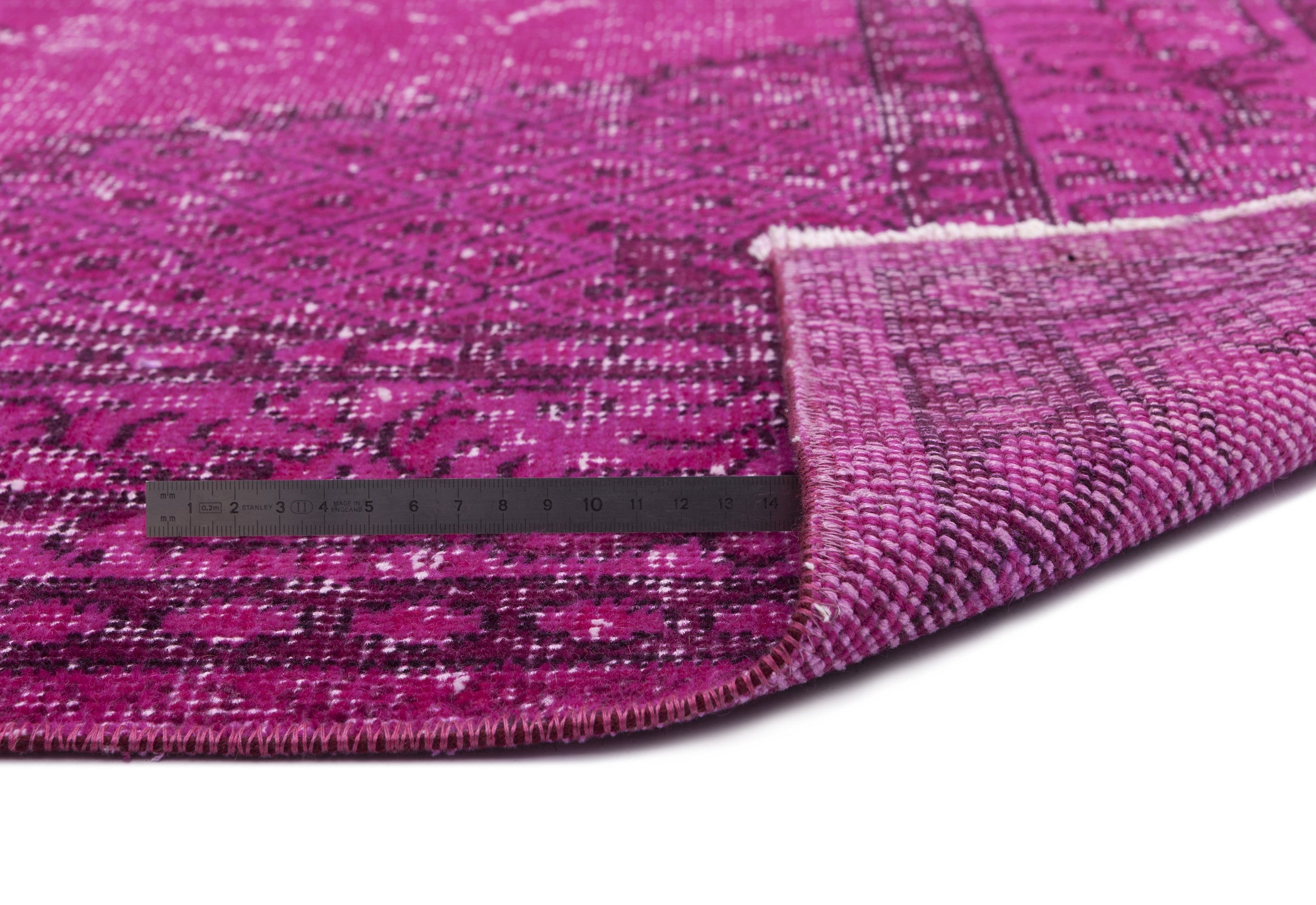 Atina Pink Vintage Wool Handmade Area Rug 5'10" x 9'1"