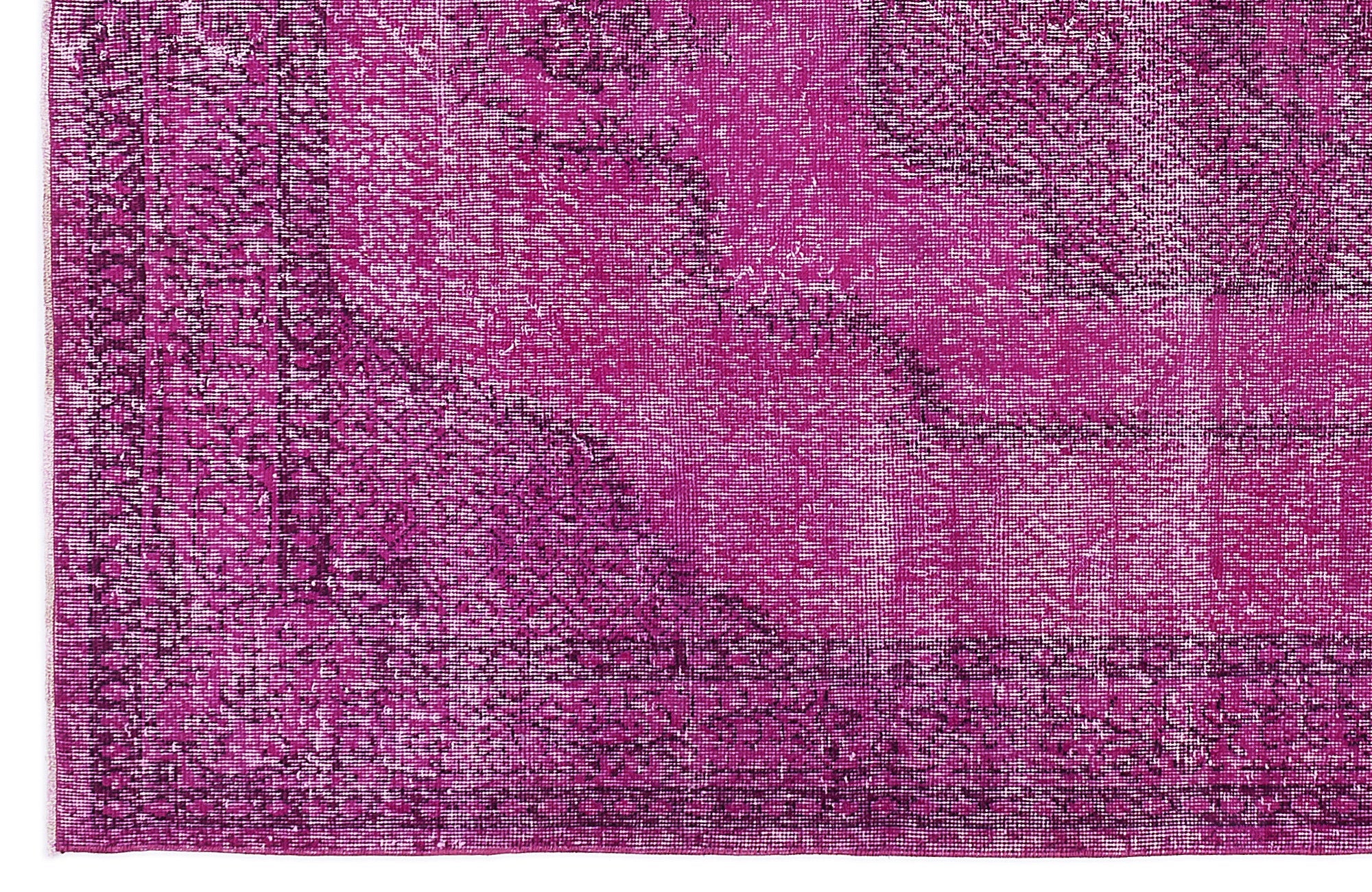Atina Pink Vintage Wool Handmade Area Rug 5'10" x 9'1"