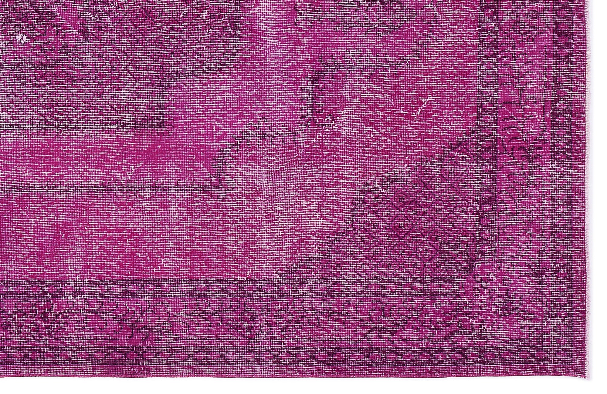 Atina Pink Vintage Wool Handmade Area Rug 5'10" x 9'1"