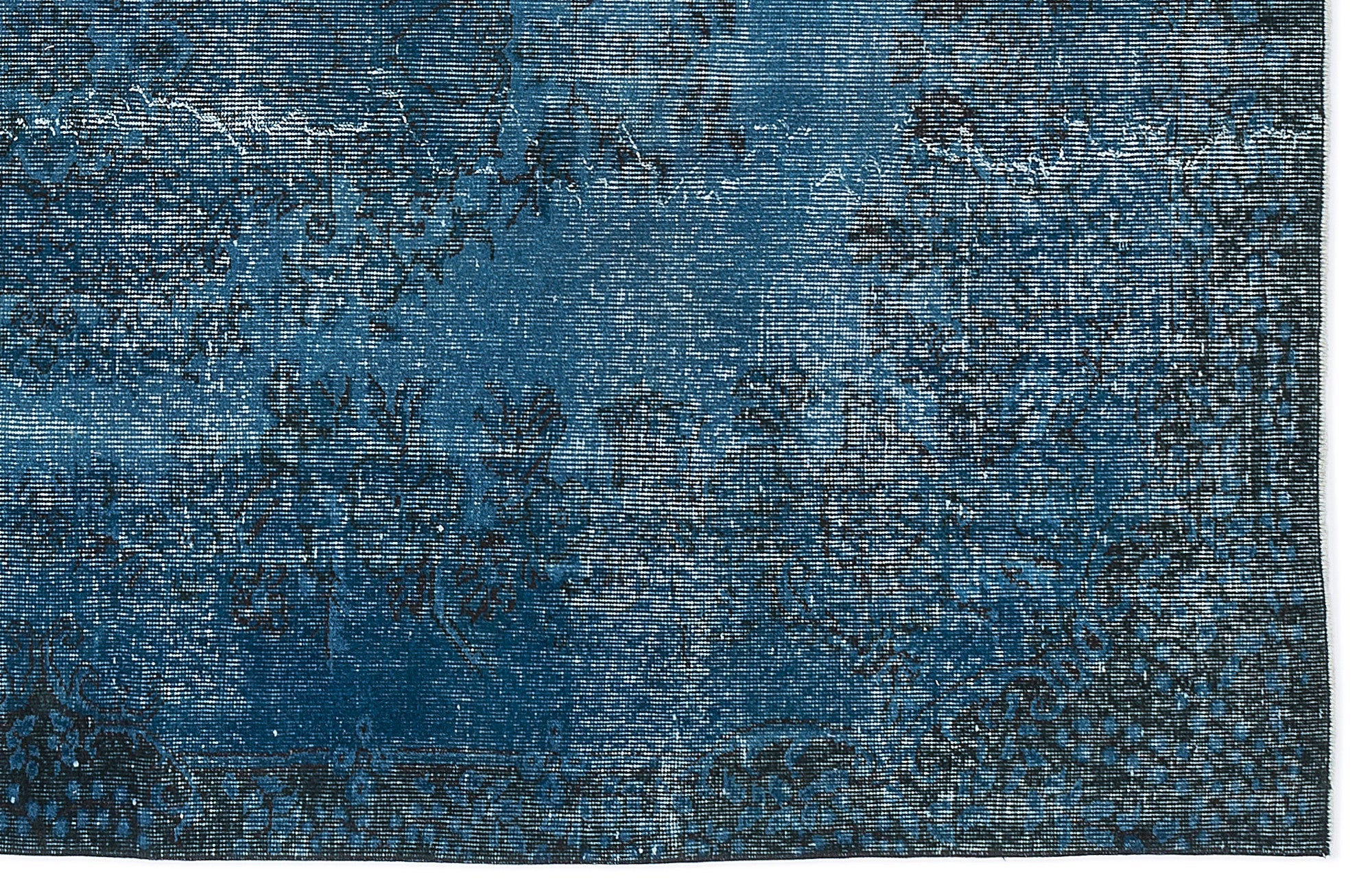 Atina Turquoise Vintage Wool Handmade Area Rug 5'7" x 9'1"