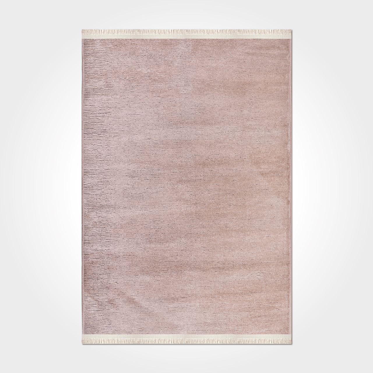 Natural Latex Area Rug - Light Brown Cotton 7 mm Pile Modern Jacquard Woven