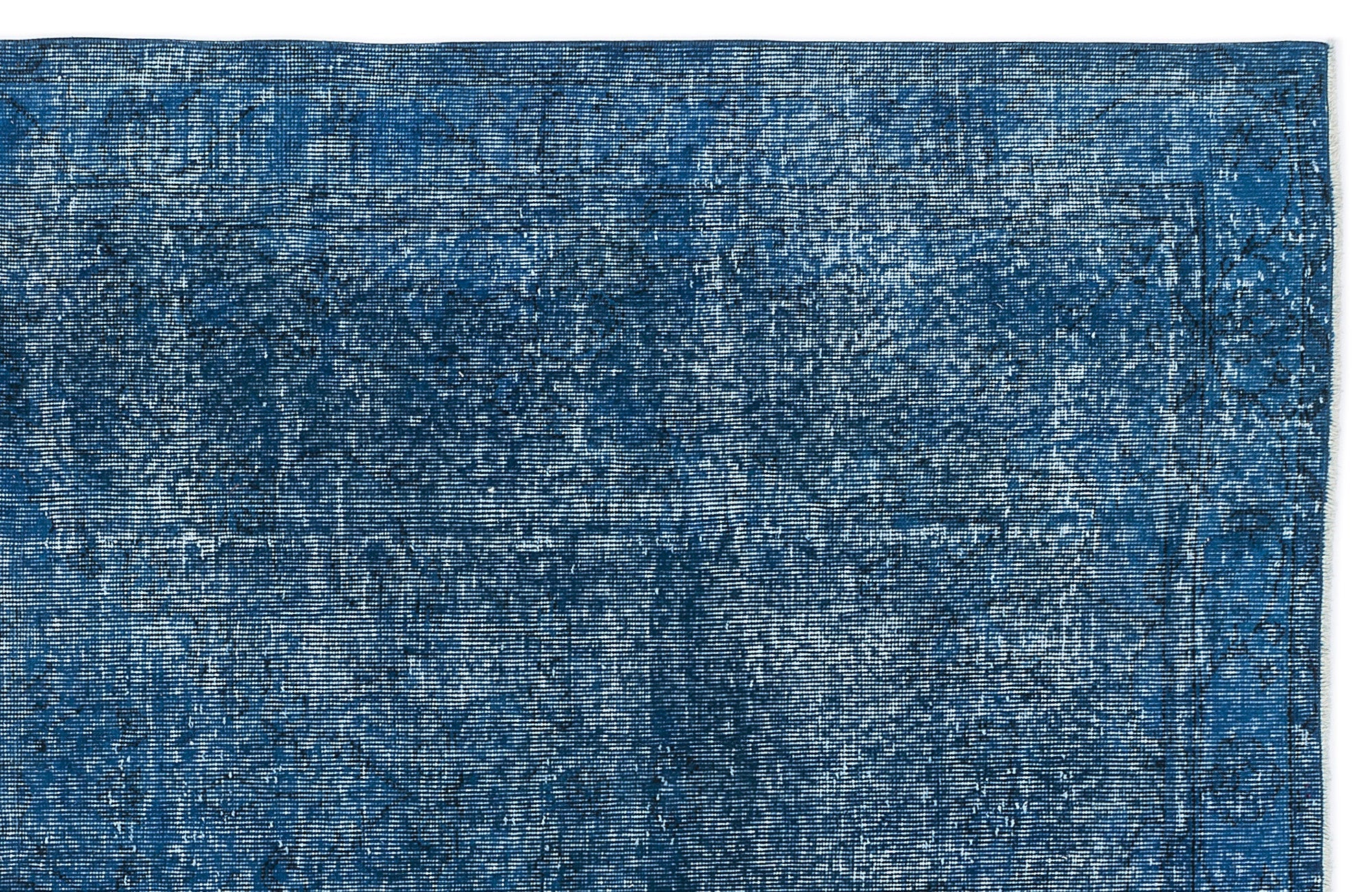 Atina Turquoise Vintage Wool Handmade Area Rug 5'3" x 9'0"