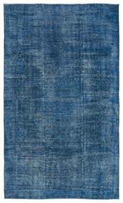 Atina Turquoise Vintage Wool Handmade Area Rug 5'3" x 9'0"