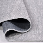 Natural Latex Area Rug - Modern Cotton Grey 7 mm Pile Non Slip Carpet