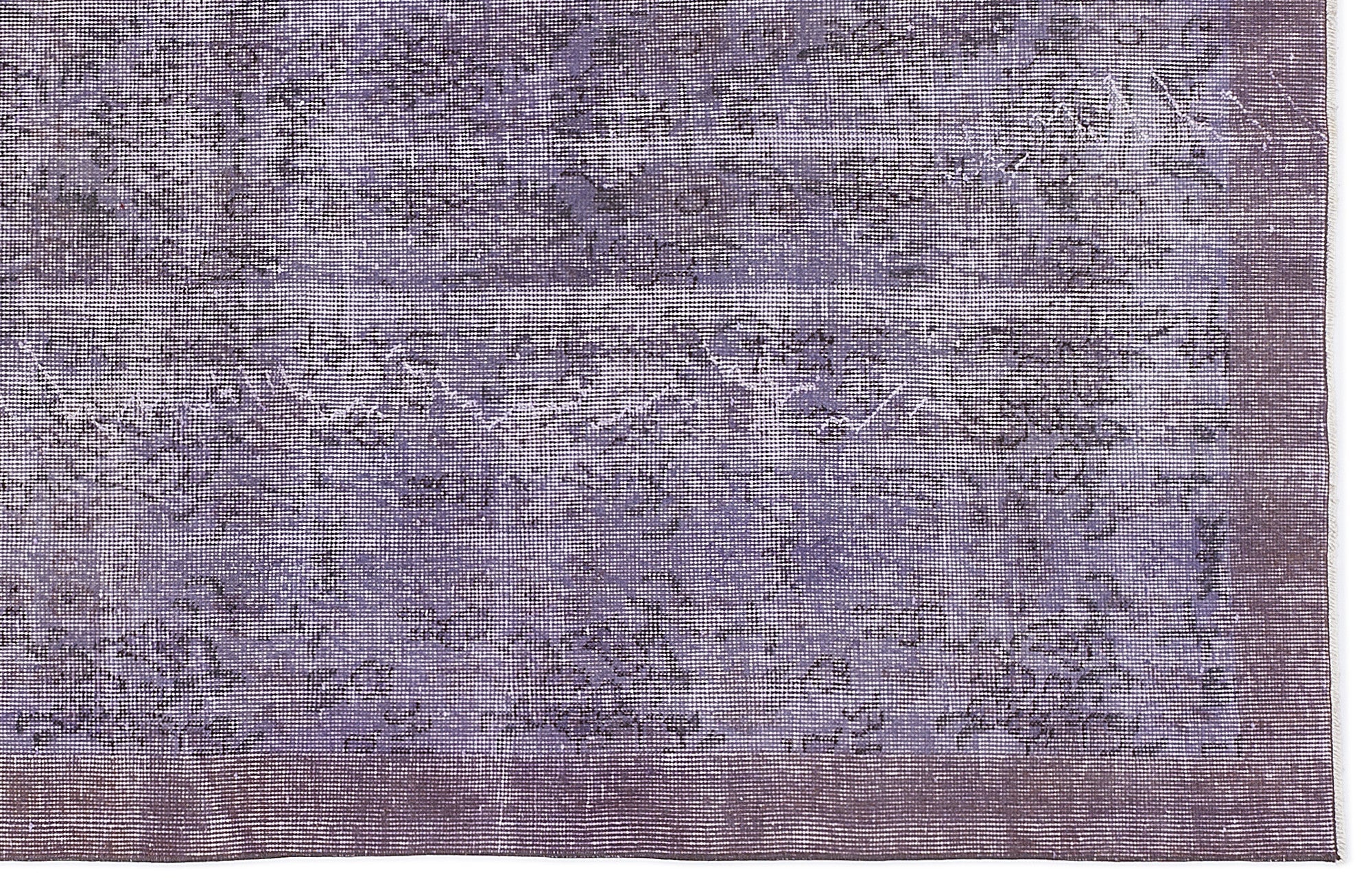 Atina Purple Vintage Wool Handmade Area Rug 4'11" x 8'4"