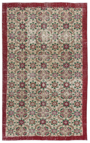 Atina Cream Vintage Wool Handmade Area Rug 5'5" x 8'10"