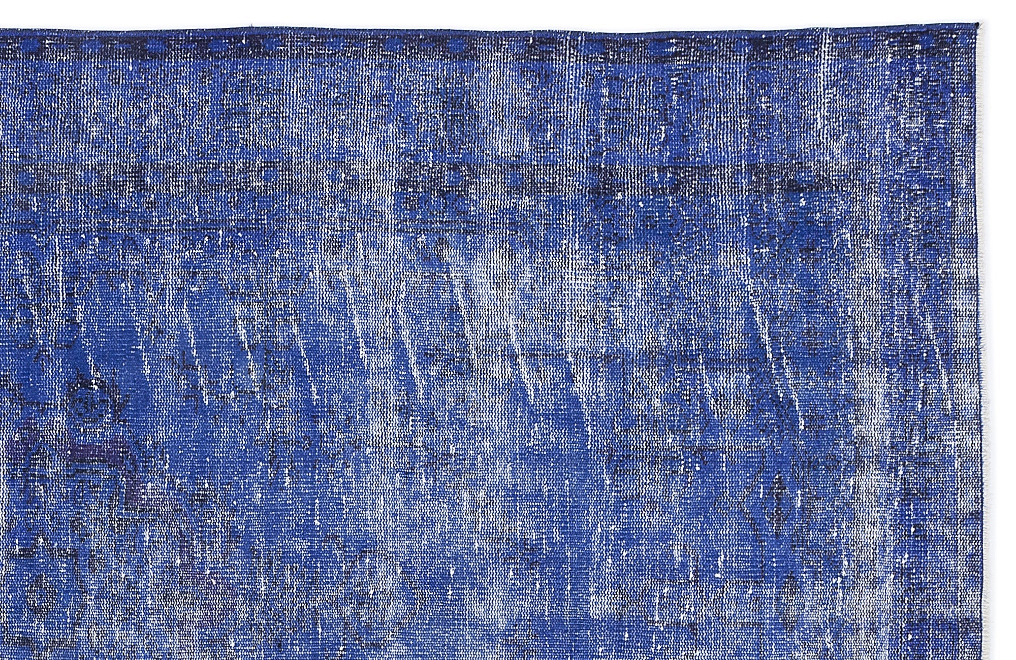 Atina Blue Vintage Wool Handmade Area Rug 5'0" x 8'10"